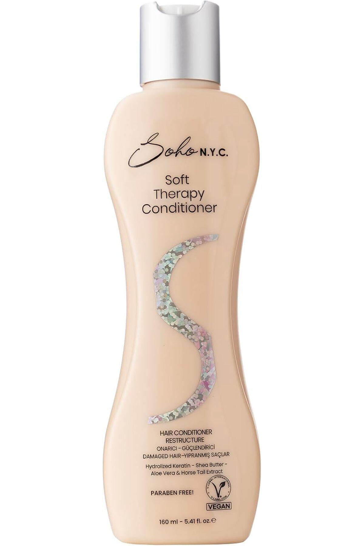 Soho N.Y.C. SOHO N.Y.C. Saç Kremi-Soft Therapy-Onarıcı (Aşırı Yıpranmış Saçlar) 160 ml