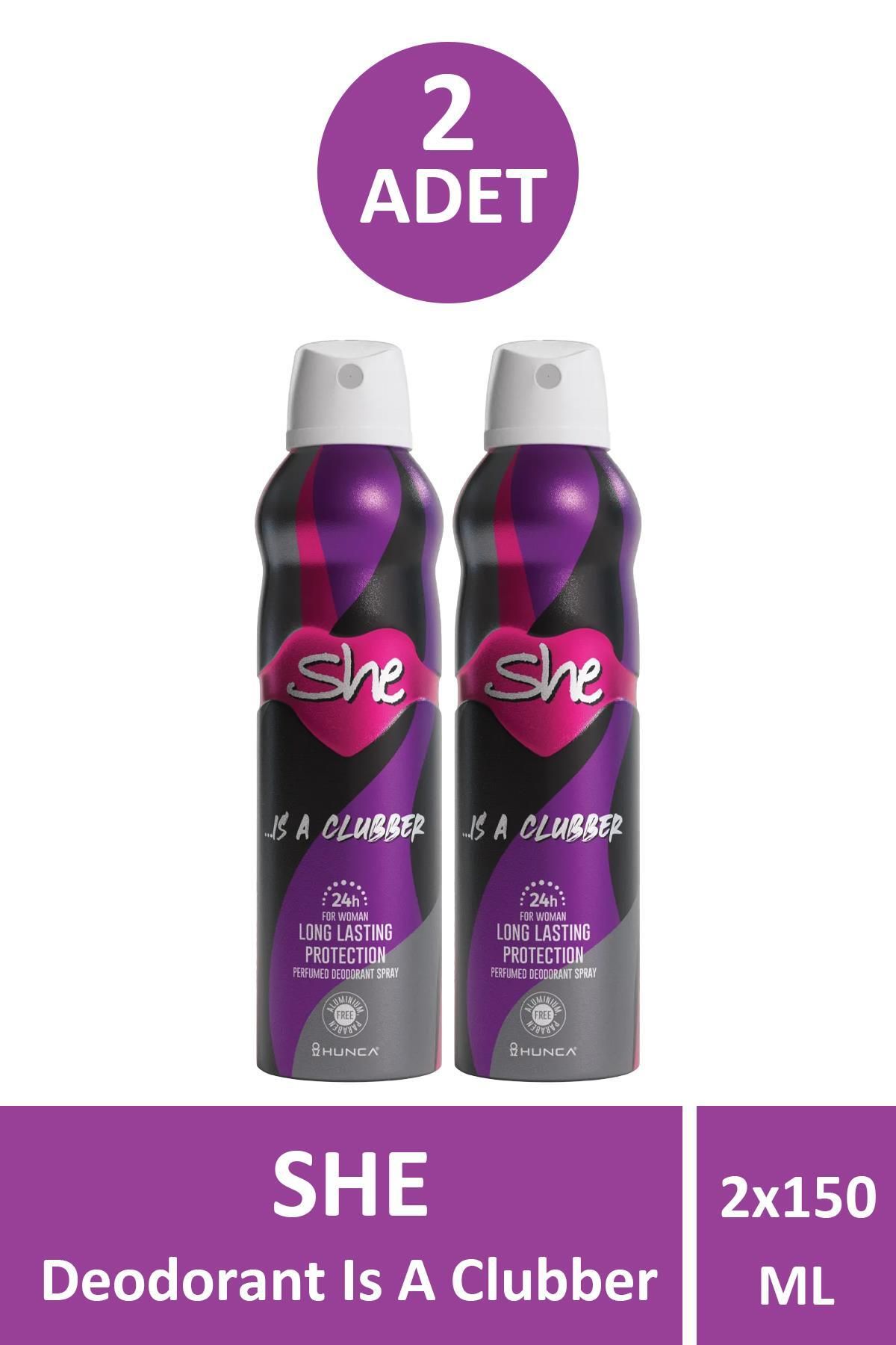 Seddar Collection She İs A Clubber Deodorant 150 ml 2 Adet
