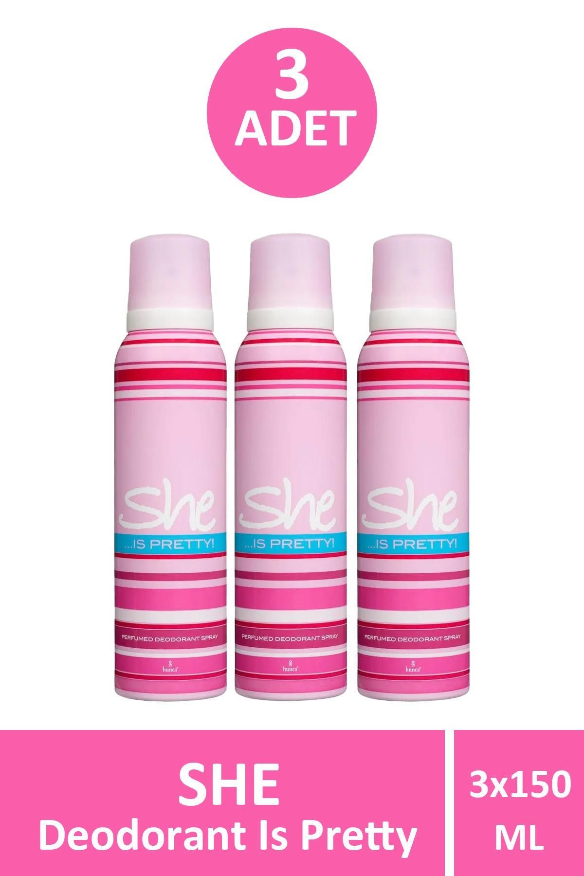 Seddar Collection She Is Pretty Deodorant Kadın 150 ml 3 Adet