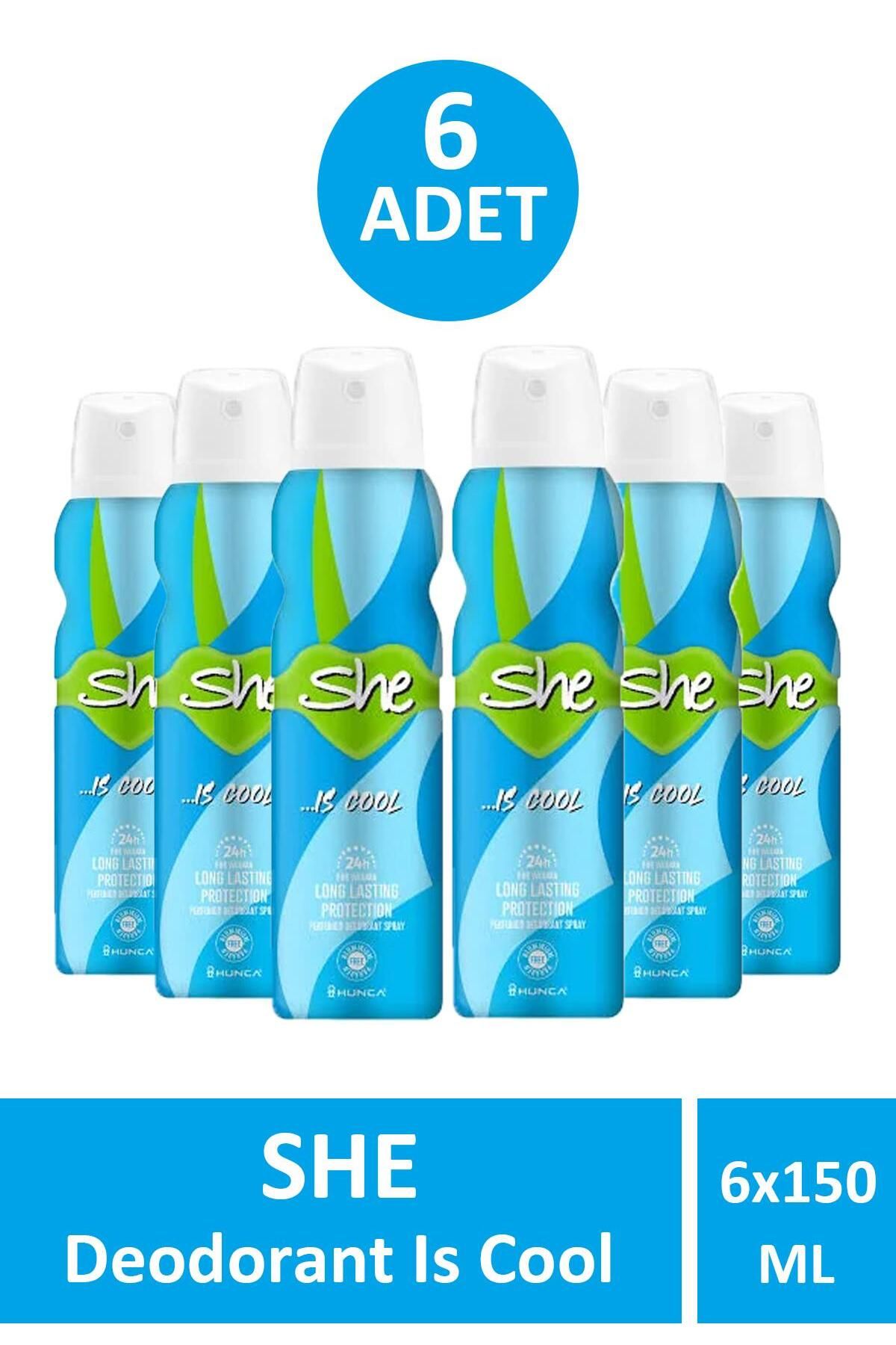 Seddar Collection She Is Cool Kadın Deodorant 150 ml 6 Adet