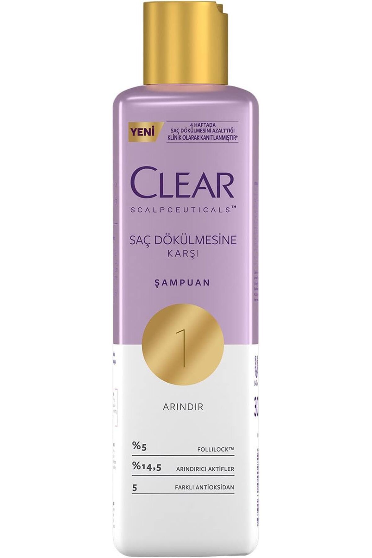 CLEARTEST Clear Scalpceuticals Saç Bakım Şampuanı Saç Dökülmesine Karşı 300 ml