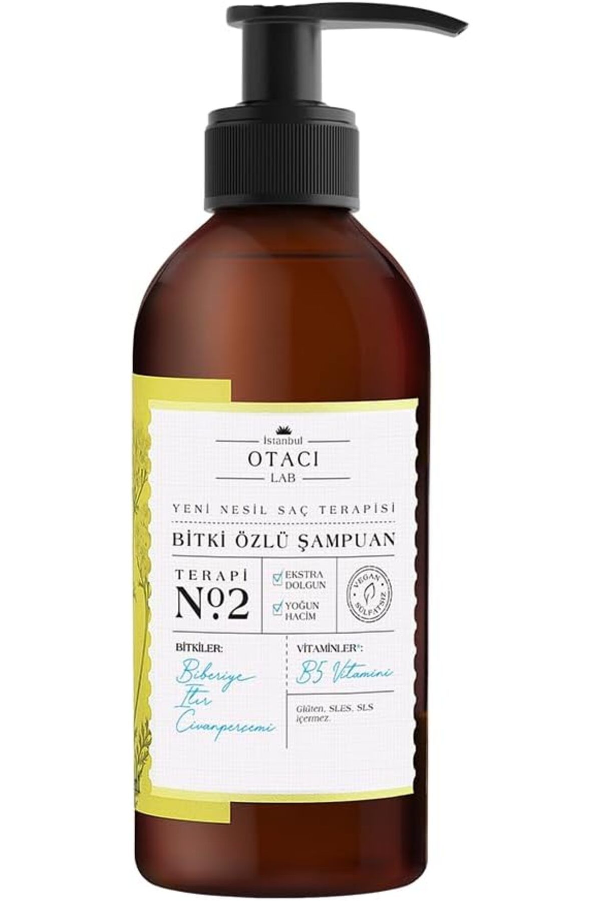 Otacı Otacı Lab Yeni Nesil Saç Terapisi Bitki Özlü Şampuan Terapi No:2 250ml