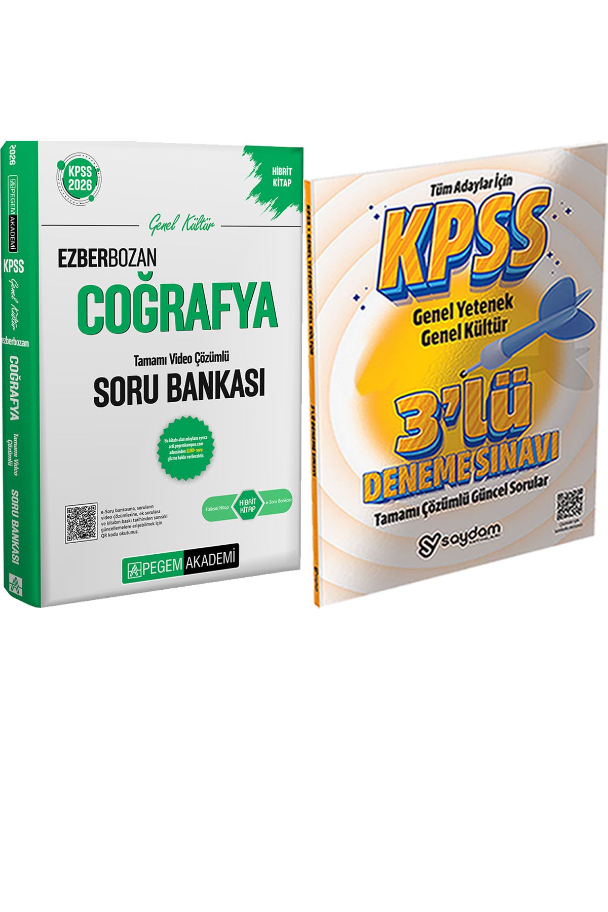 Pegem Akademi Yayıncılık 2026 KPSS Genel Yetenek Genel Kültür Ezberbozan Coğrafya Video Çözümlü Soru + 3 Deneme Hediye
