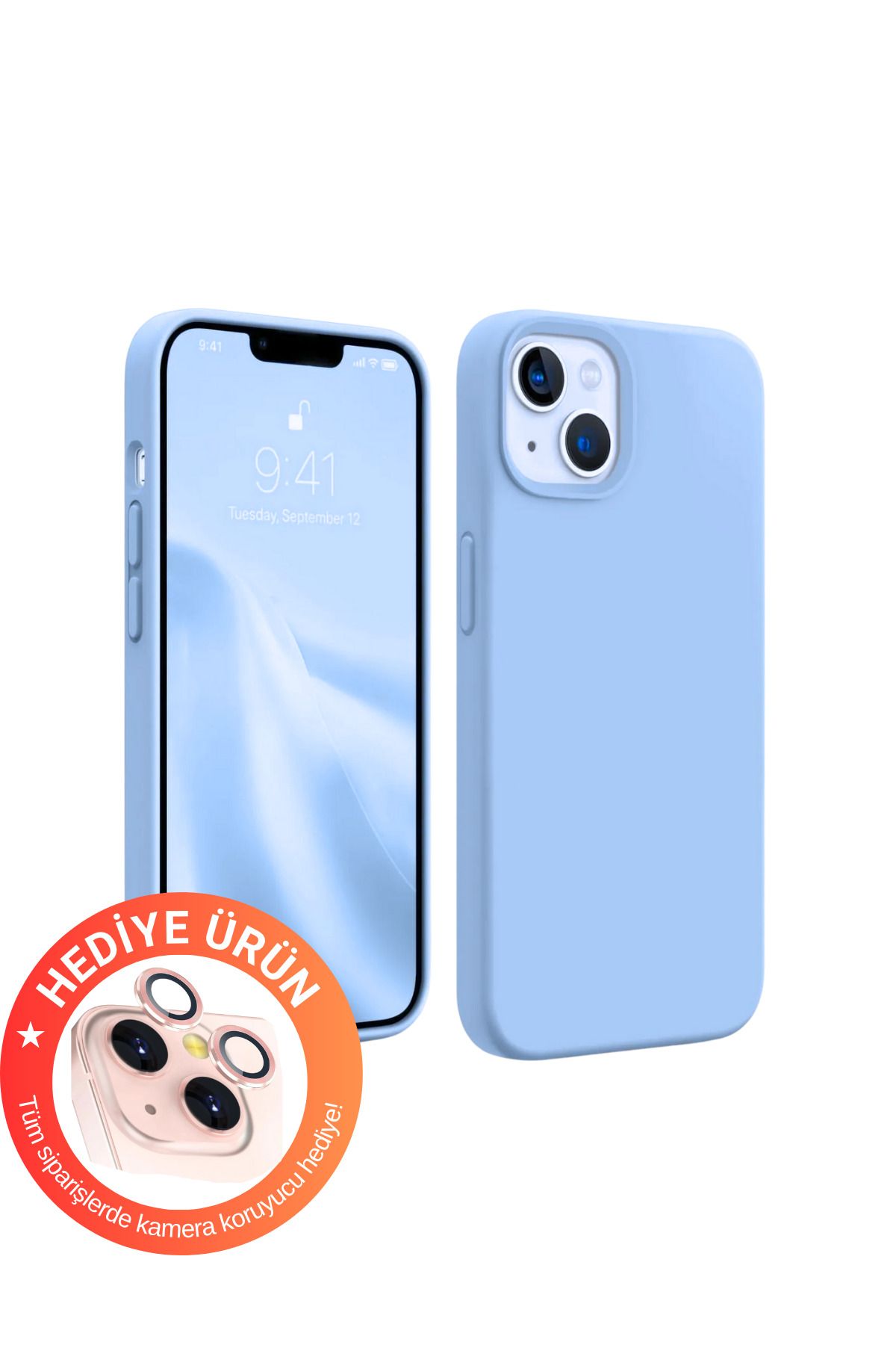 WUNİT Iphone 13 - 14 - 15 Uyumlu Içi Kadife Koruyucu Hediyeli Lansman Kılıf