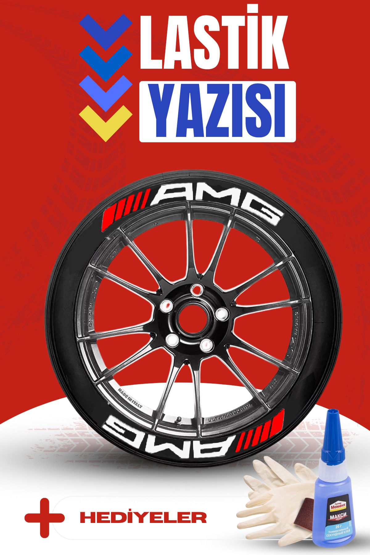 Baghes Amg Motosiklet Ve Otomobil Araç 3d Oto Lastik Yazısı Sticker Arma Seti – 8 Adet