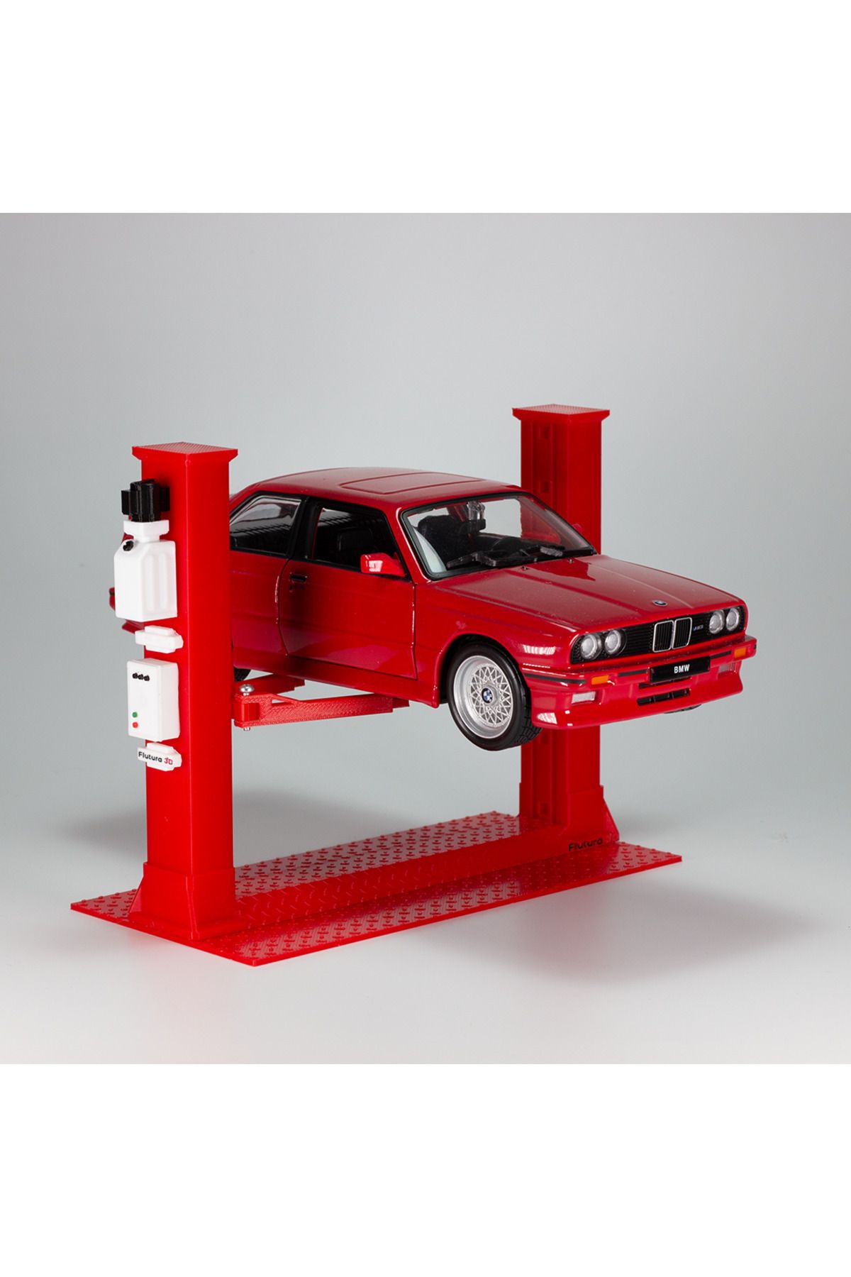 Flutura 1/24 Ölçek V Hareketli Diorama Lifti, Diorama Aksesuarı, Garaj Dioraması, 1:24