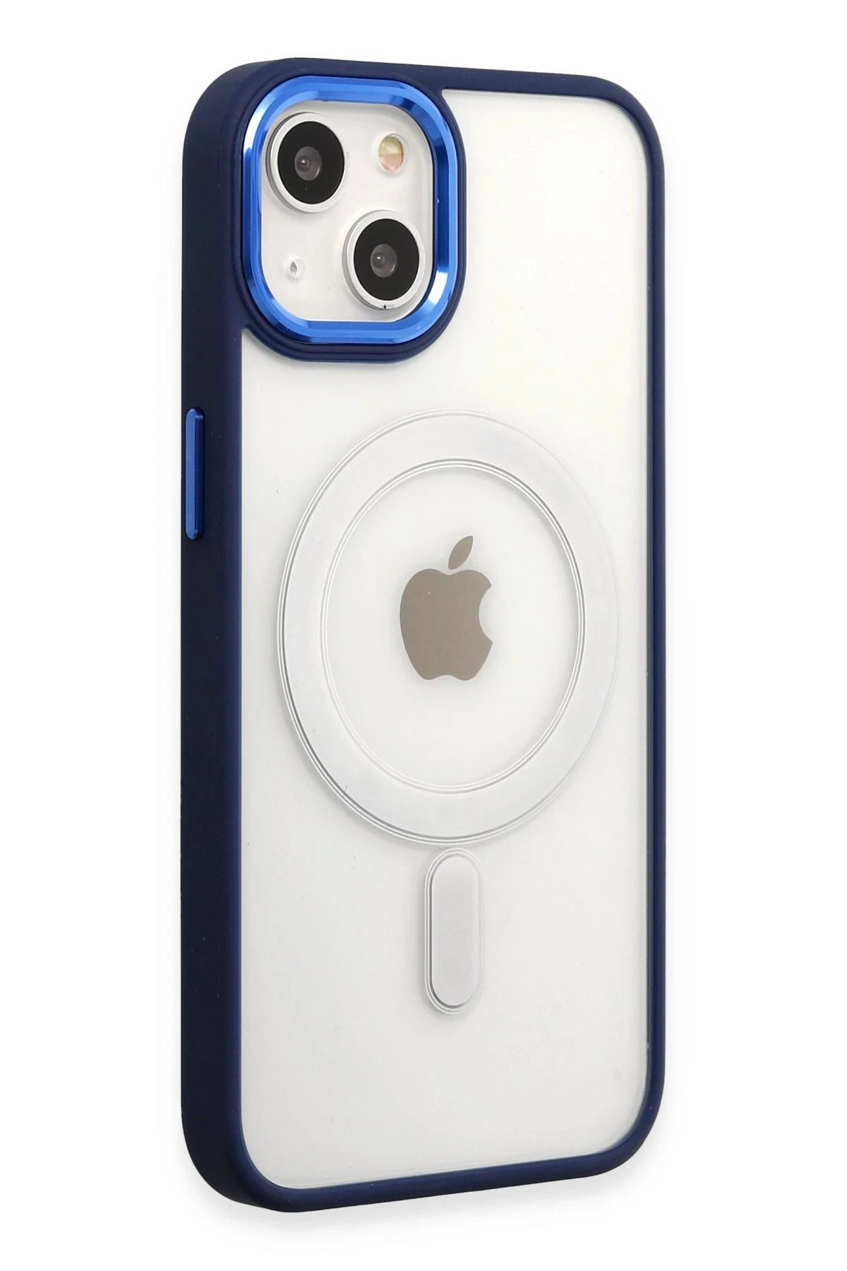 CepteToptan iPhone 15 Pro Kılıf Room Magneticsafe Silikon - Lacivert