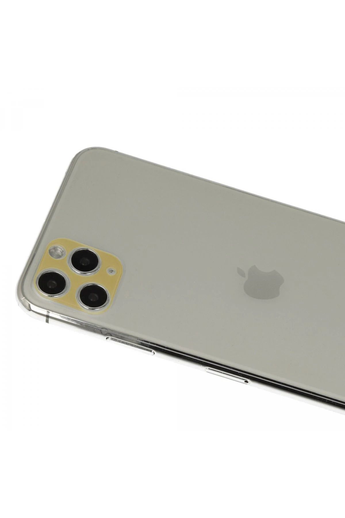 CepteToptan iPhone 11 Pro Max Uyumlu Rainbow Kamera Lens Koruma Cam - Gold