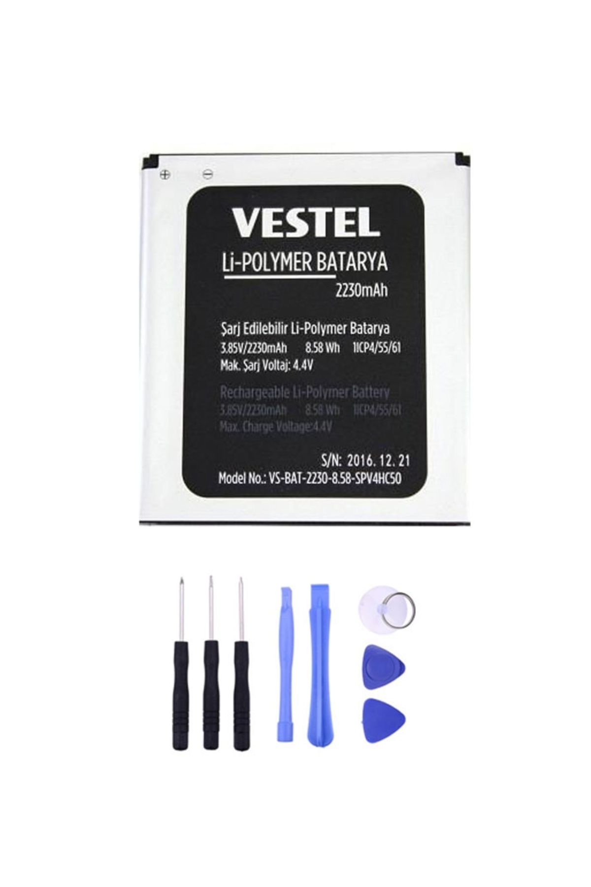 Basriko VORABELA Vestel Venüs 5000 Vs Bat 2230 Batarya Pil + Tamir Seti