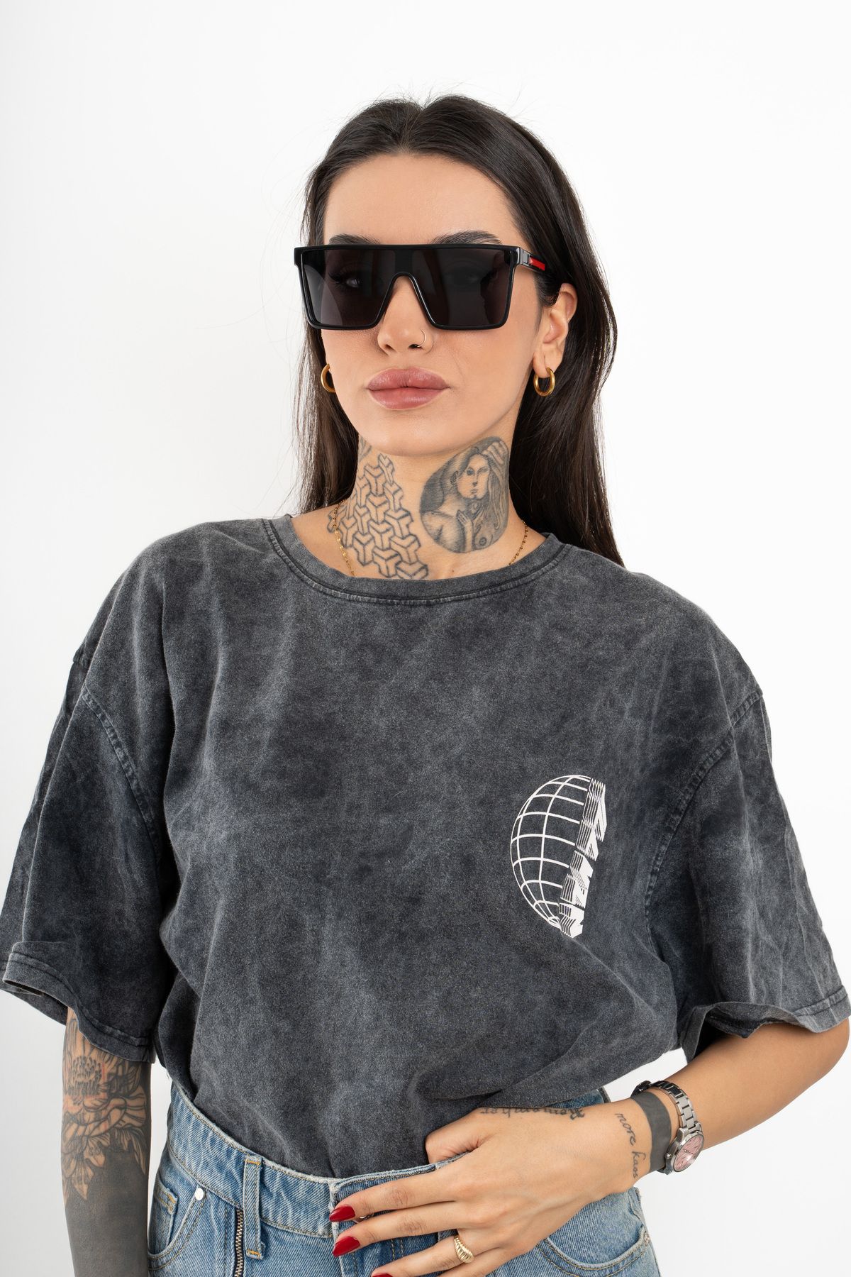VAS.QUE Unisex Kare Büyük Güneş Gözlüğü Polarized