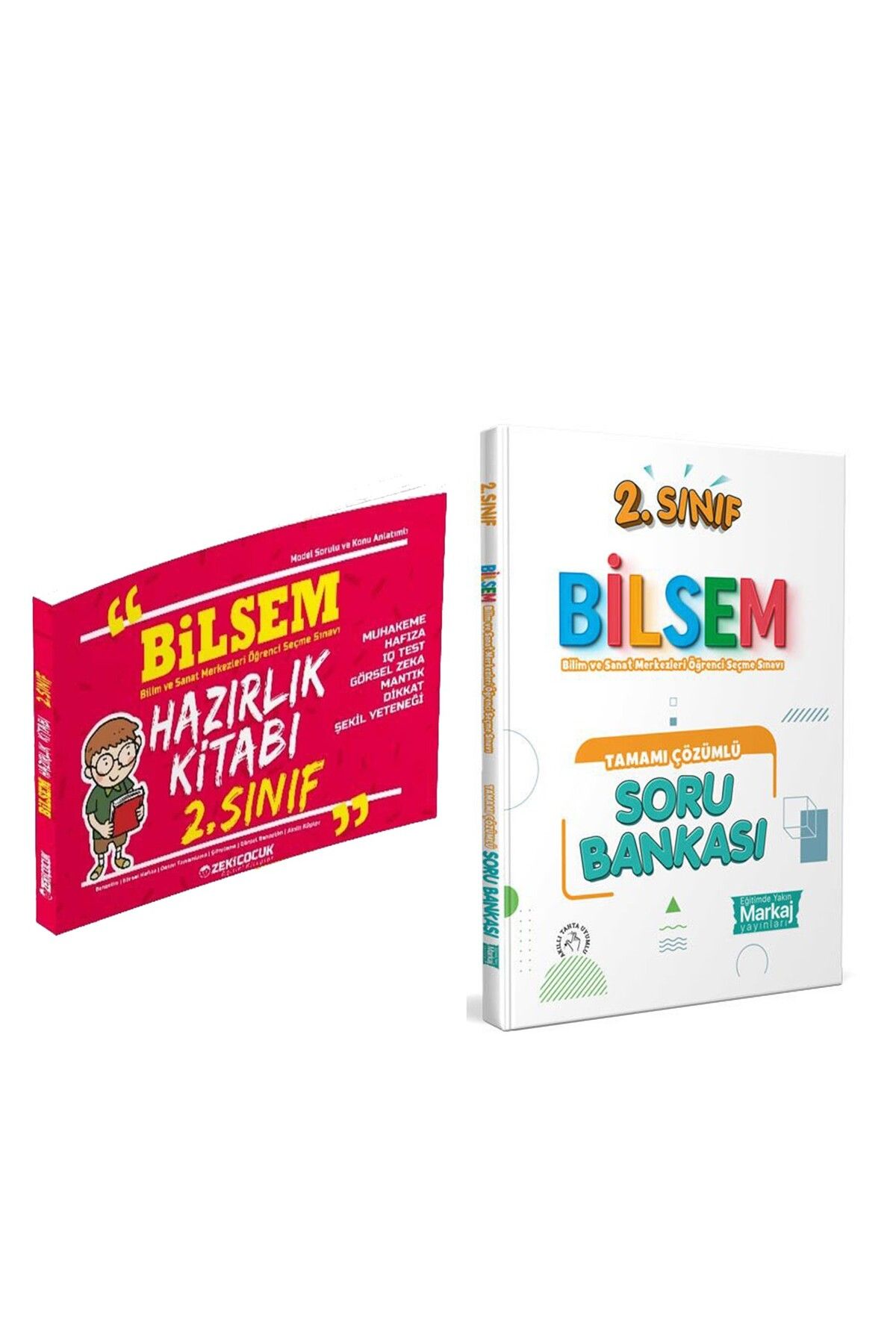 Ankara Kitap Merkezi Zeki Çocuk 2. Sınıf Bilsem Hazırlık Kitabı ve Markaj Yayınları Bilsem Soru Bankası Seti 2 Kitap