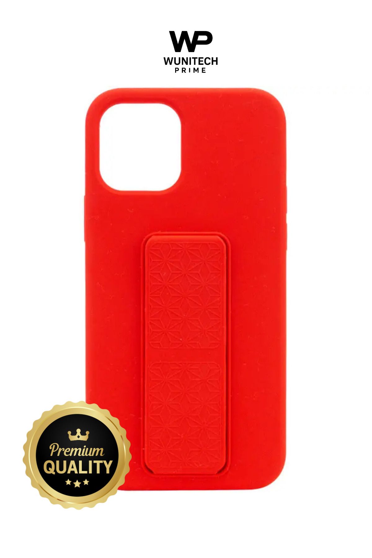 WUNİT Apple Iphone 15 PRO MAX Uyumlu Stantlı Renkli Silikon kılıf