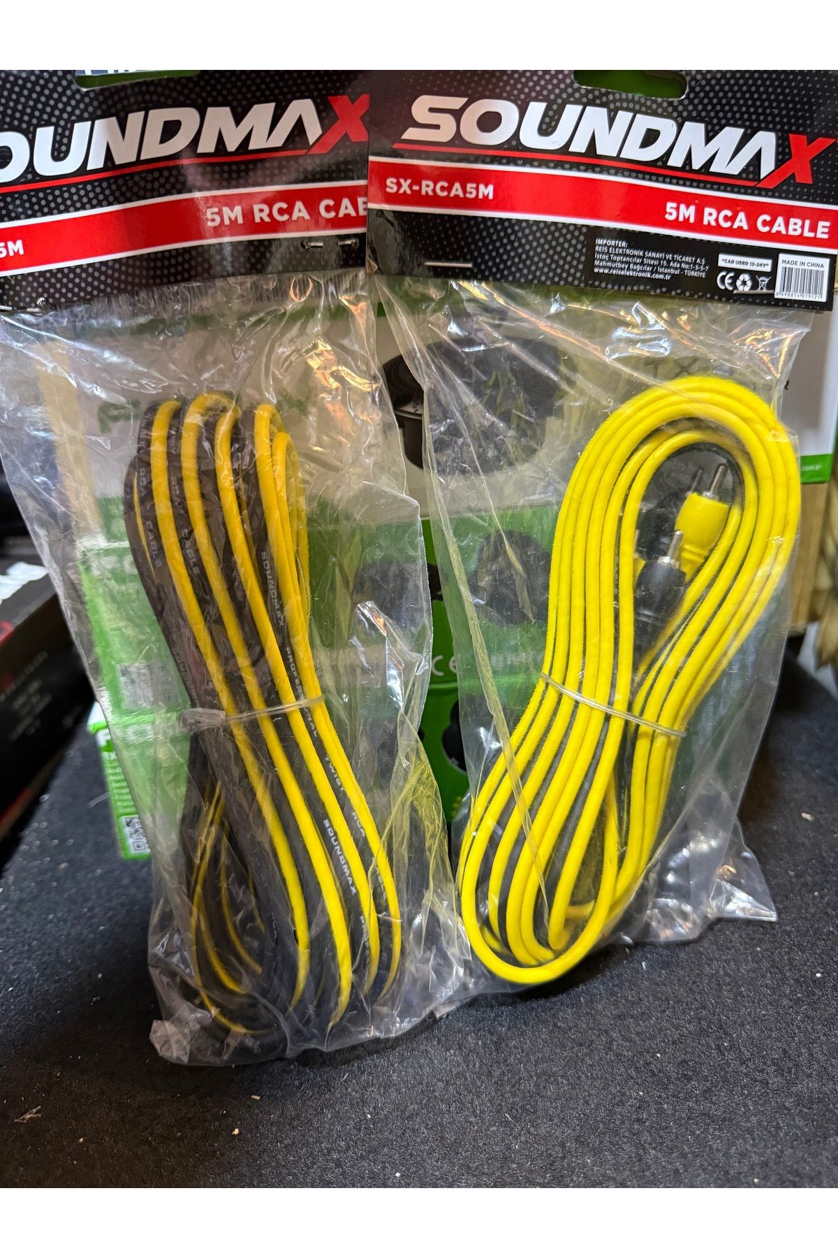 woodstar Rca Kablo 5mt - 2 Adet sarı siyah