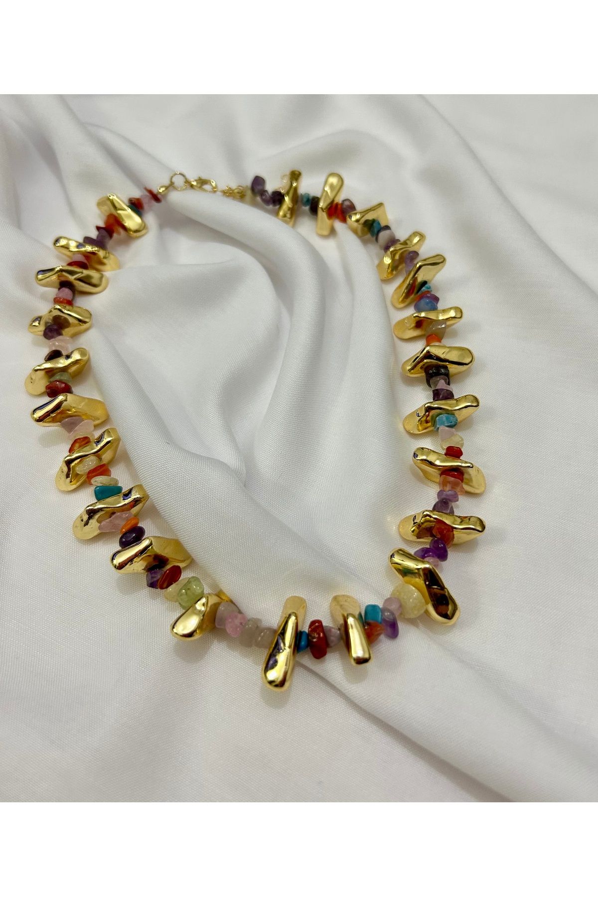 ayoljewelry Renkli Taşlı Kolye