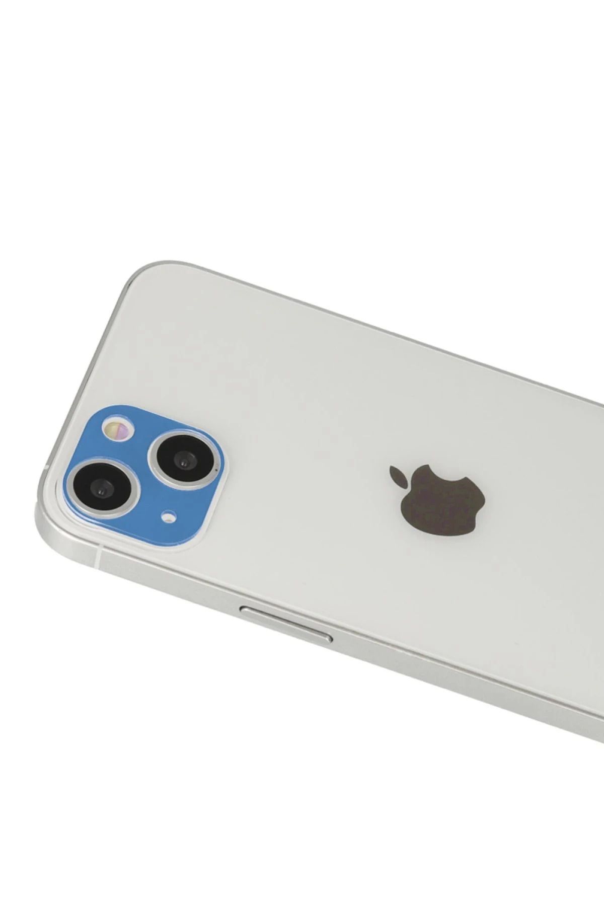 CepteToptan iPhone 13 Uyumlu Rainbow Kamera Lens Koruma Cam - Mavi