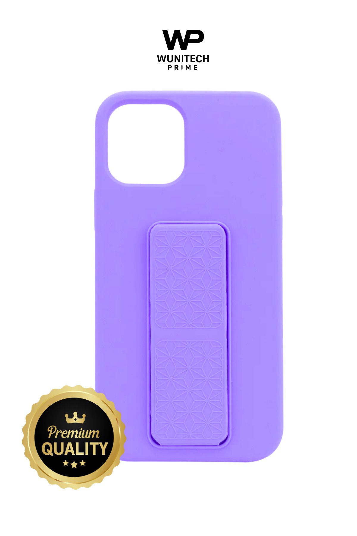 WUNİT Apple Iphone 15 PRO MAX Uyumlu Stantlı Renkli Silikon kılıf