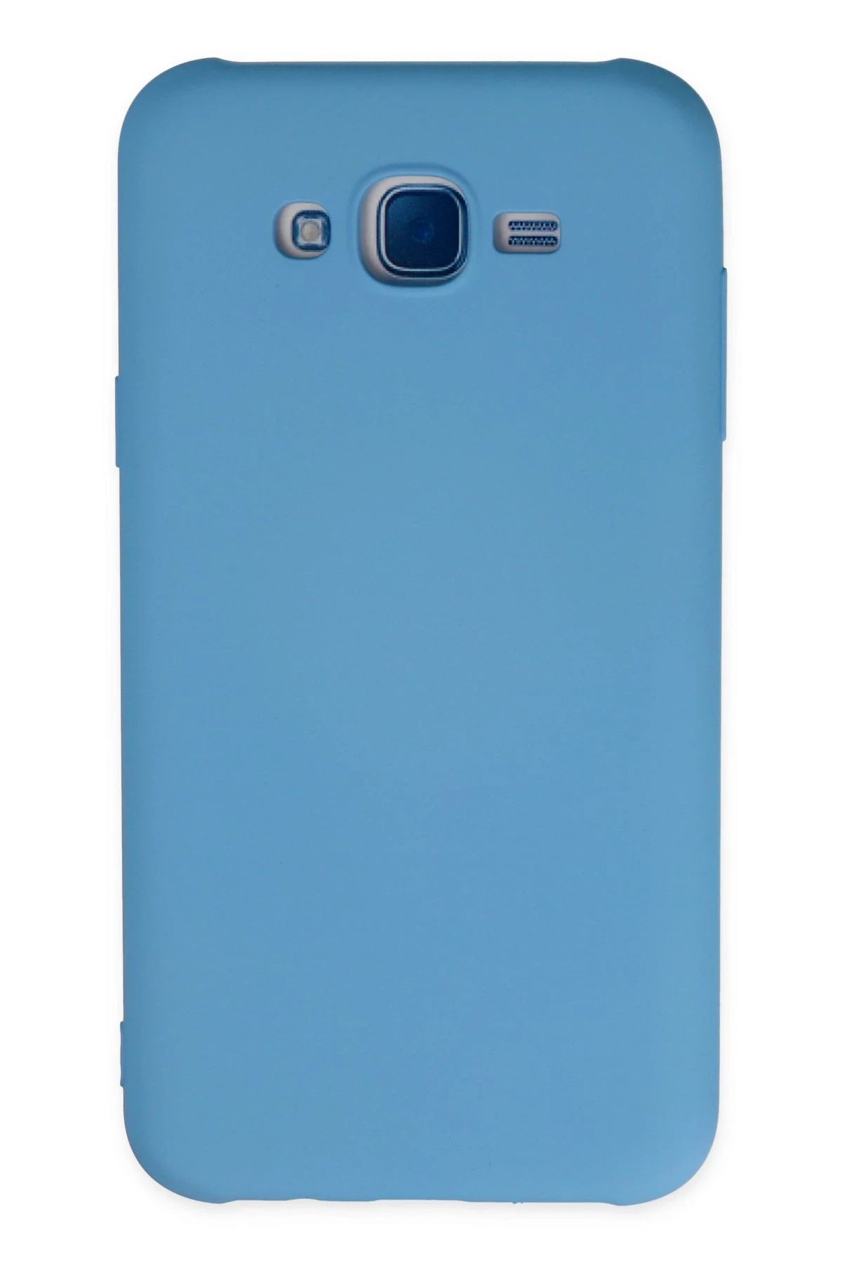 CepteToptan Samsung Galaxy J7 Kılıf Nano içi Kadife Silikon - Mavi