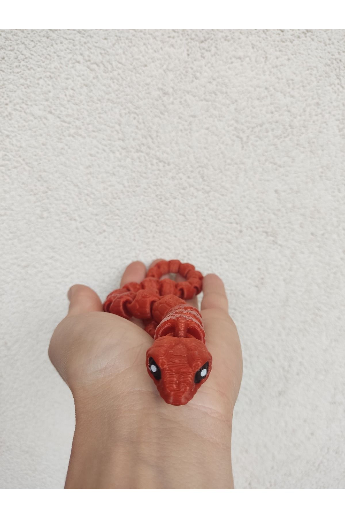 Leylims 3D Hareketli Bakır Renk Yılan Figürü – 18 cm Esnek Koleksiyon Oyuncağı, Hediyelik & Dekoratif Obje