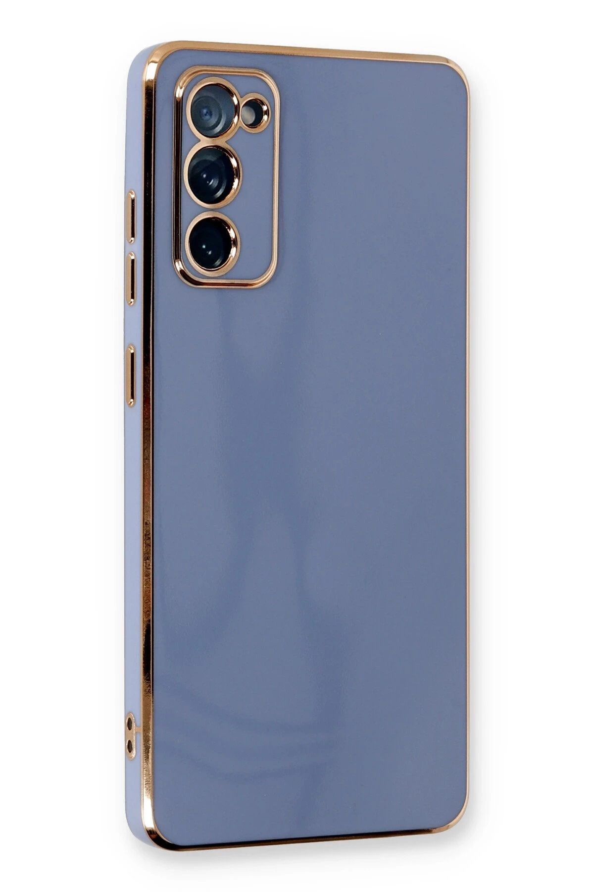 CepteToptan Samsung Galaxy S20 FE Kılıf Volet Silikon - Mavi