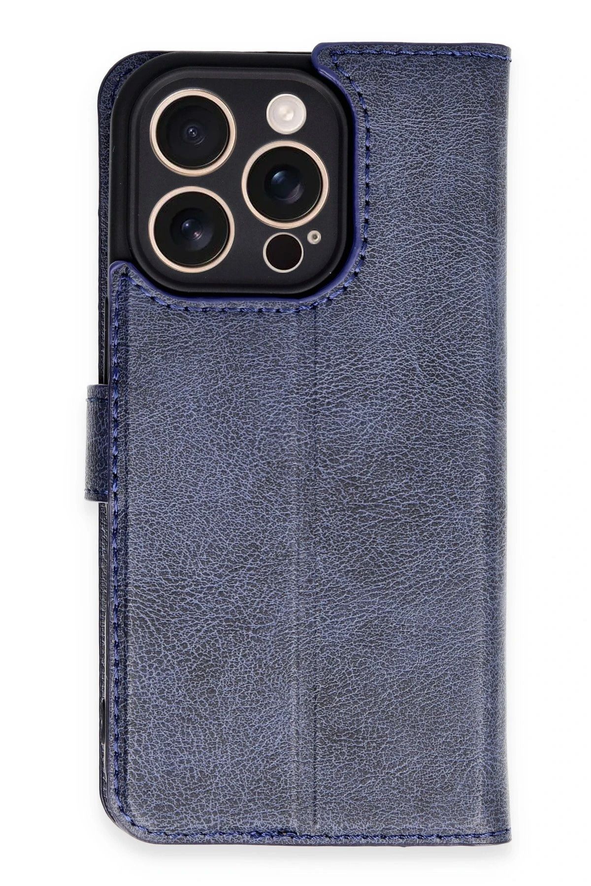CepteToptan iPhone 16 Pro Kılıf Trend S Plus Kapaklı Kılıf - Lacivert