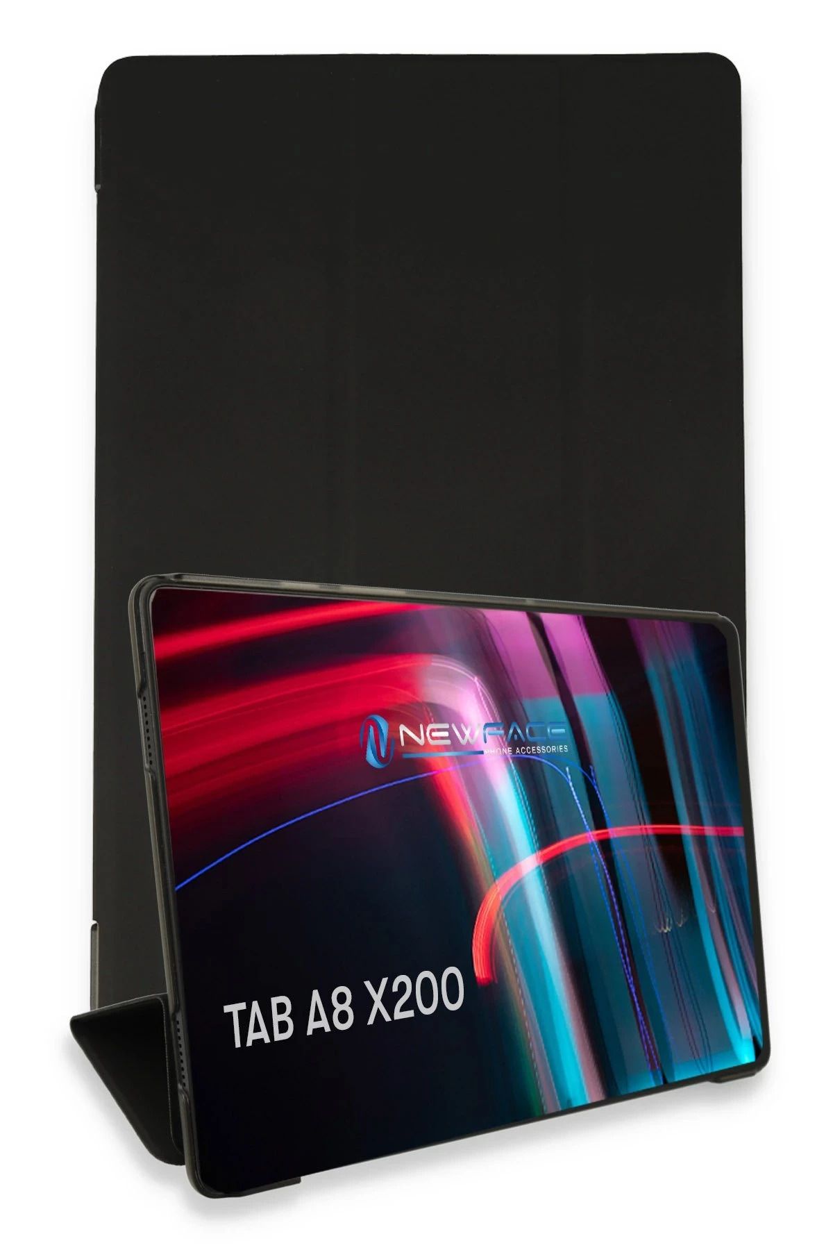 CepteToptan Samsung Galaxy X200 Tab A8 10.5 Kılıf Tablet Smart Kılıf - Siyah