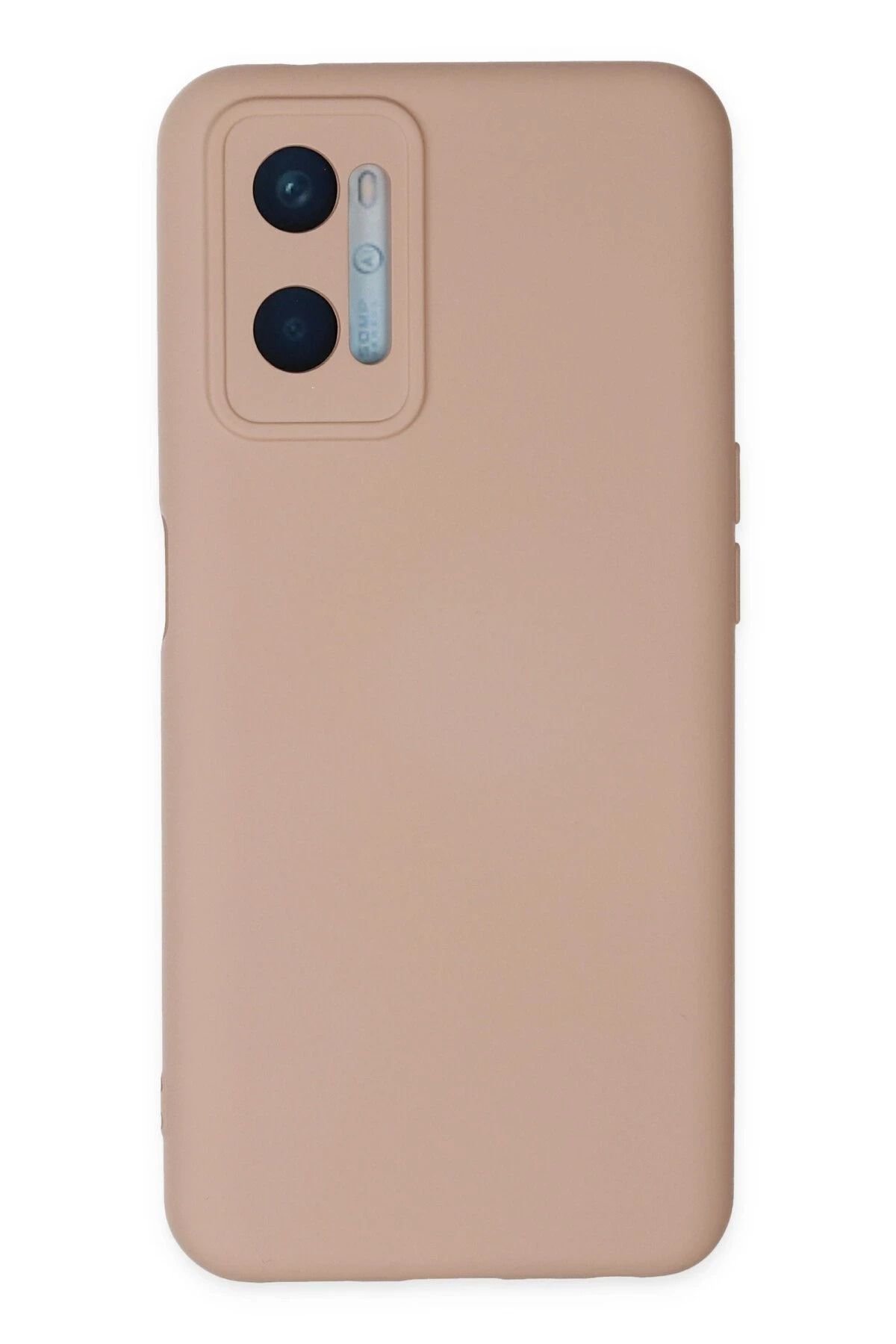 CepteToptan Oppo A96 Kılıf Nano içi Kadife Silikon - Pudra