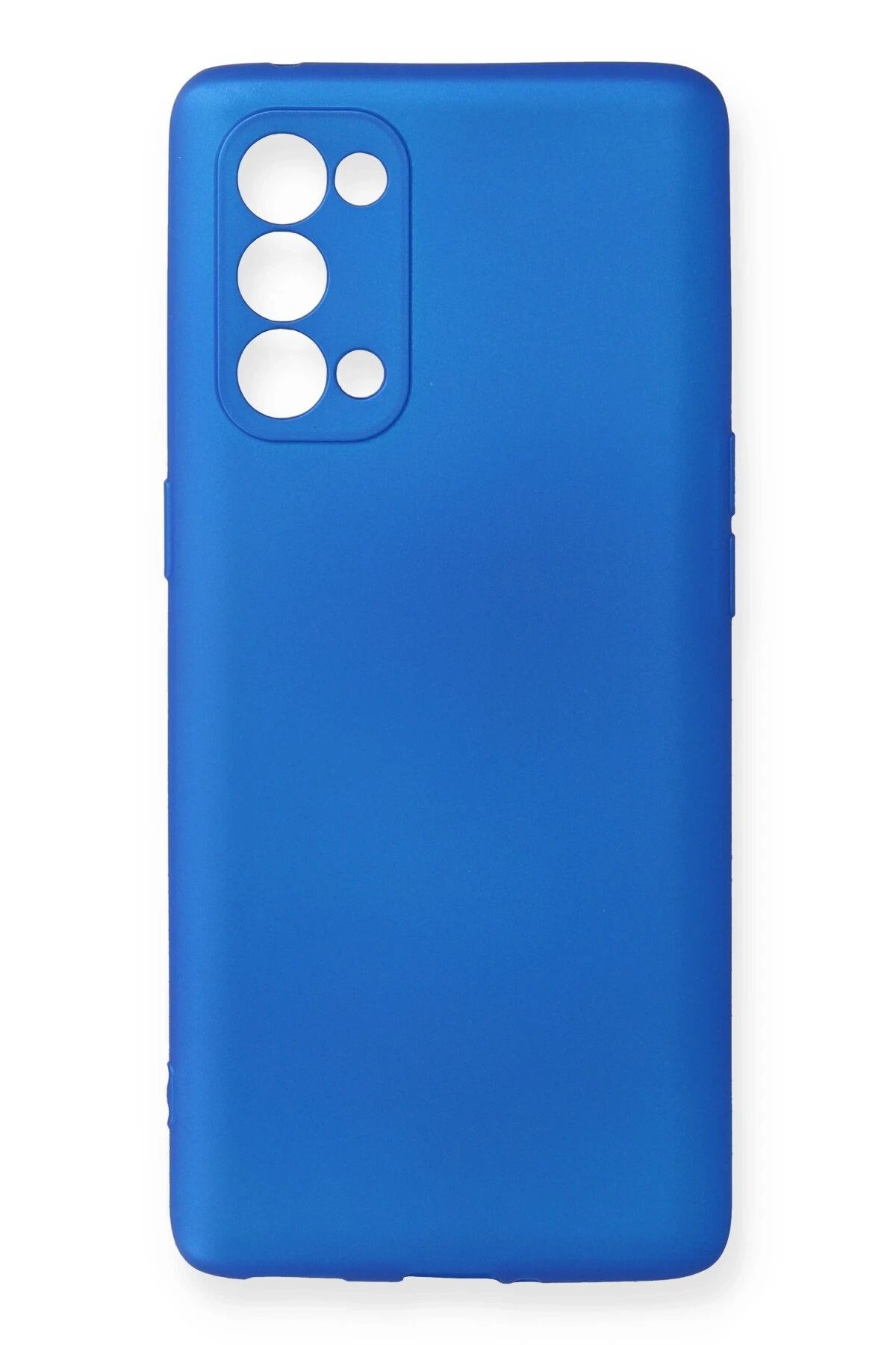 CepteToptan Oppo Reno 5 Pro Kılıf First Silikon - Mavi