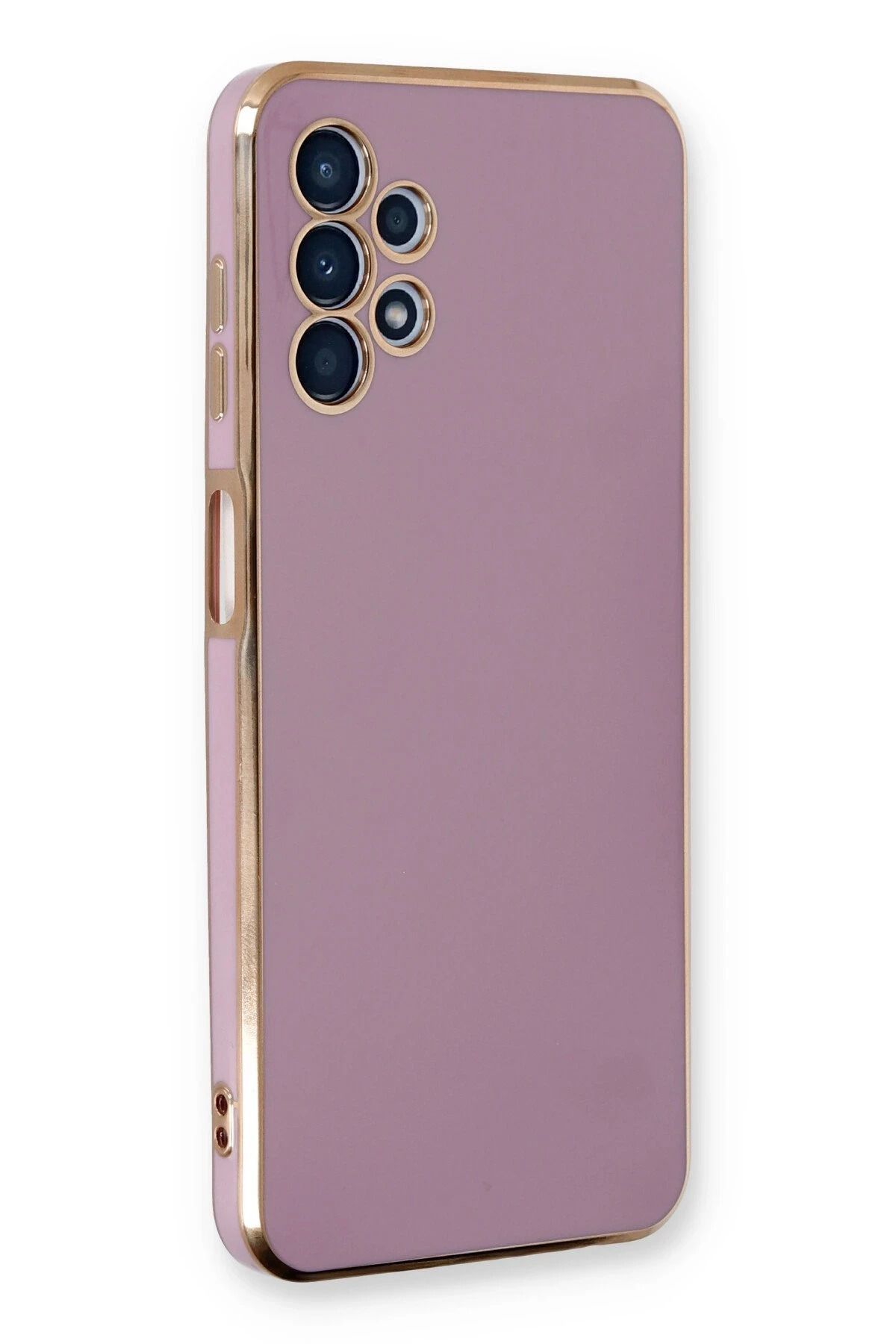 CepteToptan Samsung Galaxy A13 4G Kılıf Volet Silikon - Mor
