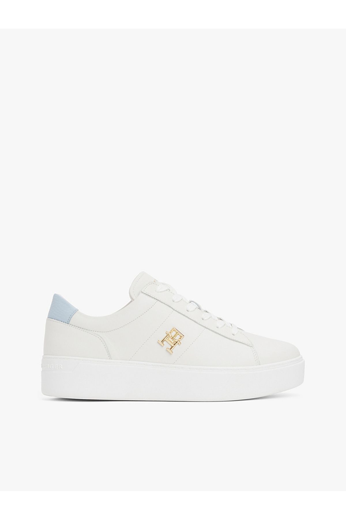 Tommy Hilfiger Leather Platform Court Trainers