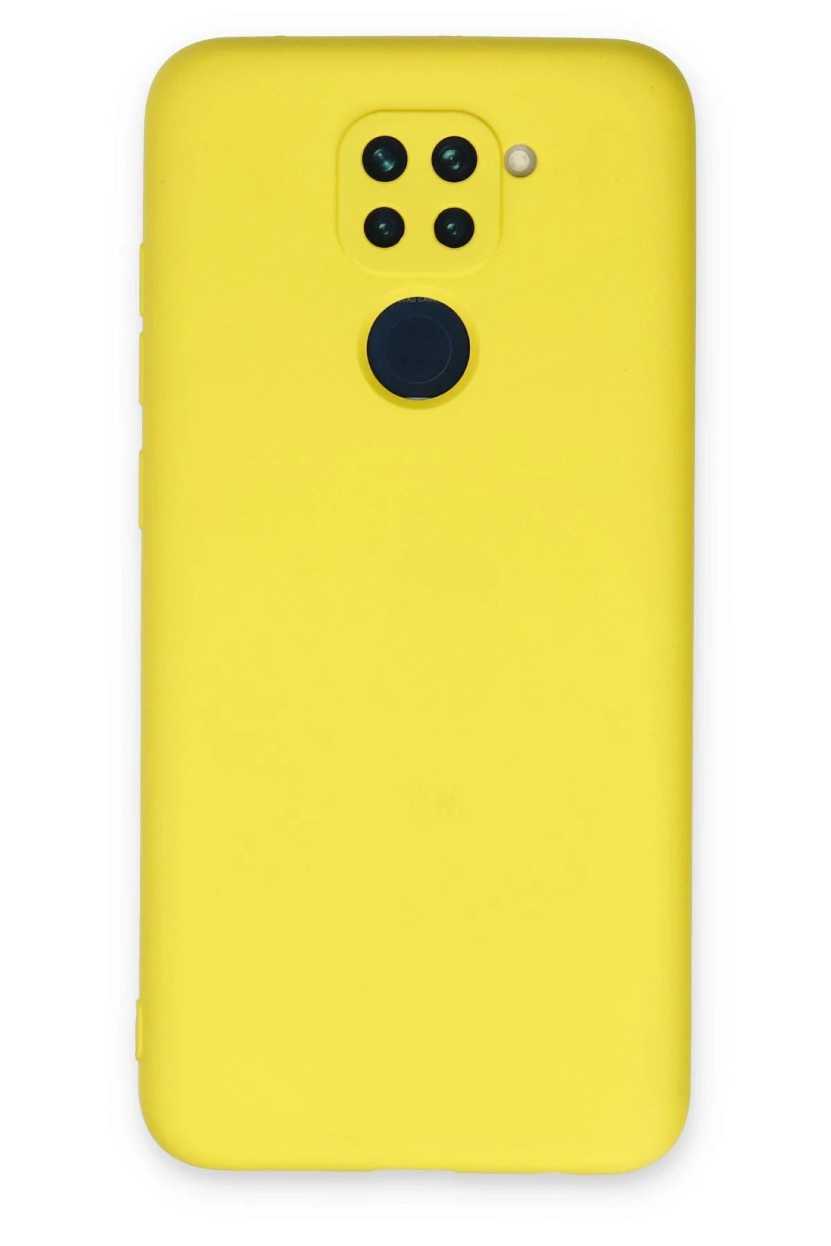 CepteToptan Xiaomi Redmi Note 9 Kılıf Nano içi Kadife Silikon - Sarı