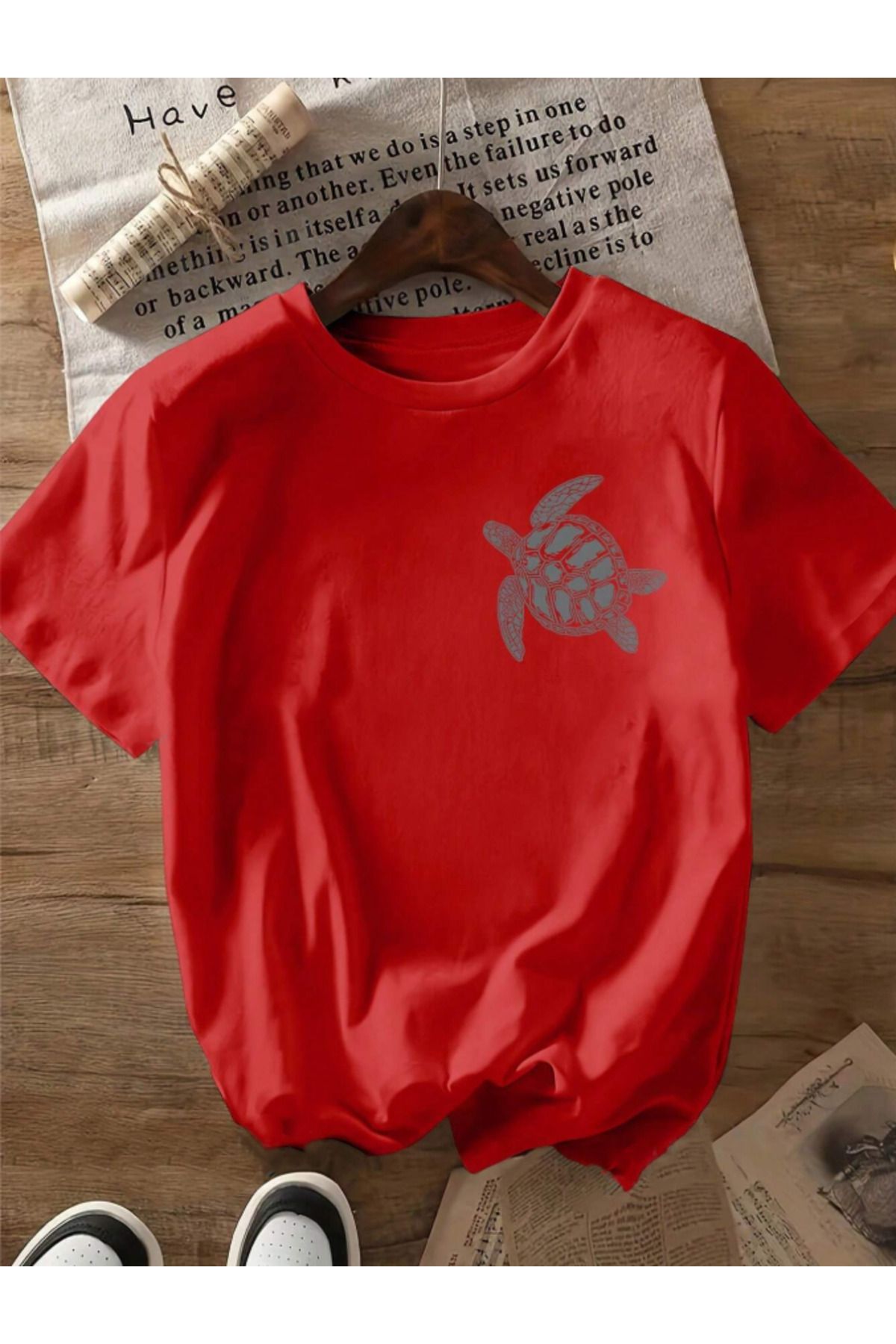 COHERENT Unisex Erkek/Kadın CARET Özel Baskılı Oversize Pamuklu T-Shirt