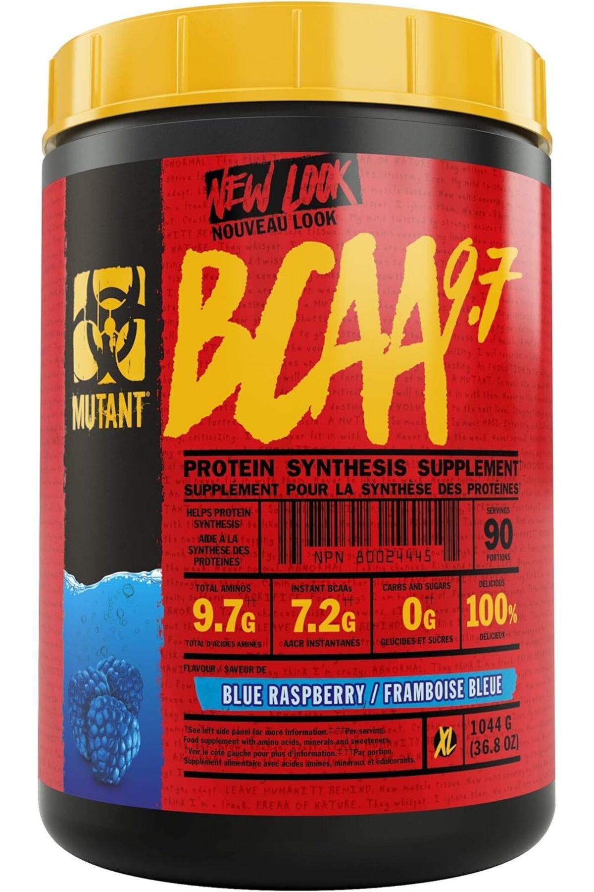 MUTANT BCAA 9.7 Micronized Amino Acid and Electrolyte Support Stack 1044g -90 Servis (Kanada menşei)