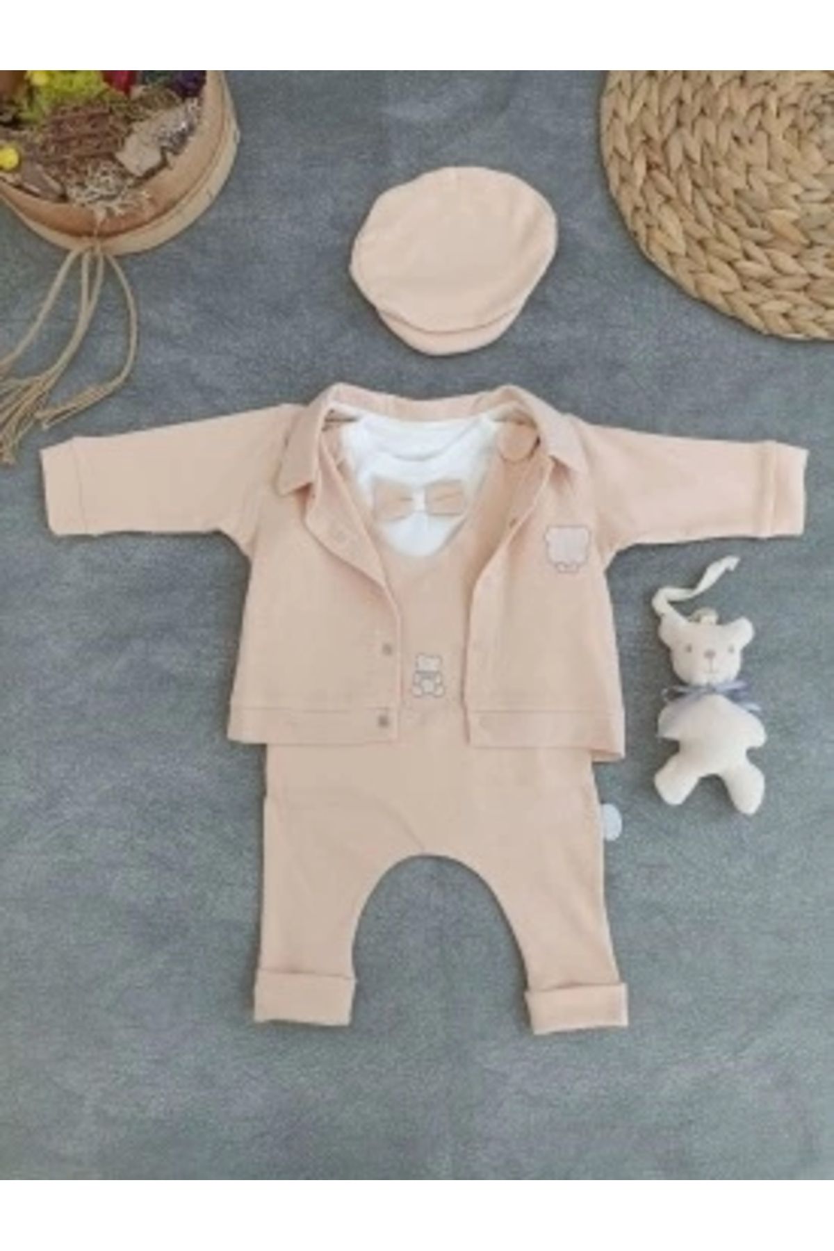 Diji Baby 3-6 6-9 9-12 Ay Oyuncaklı Altınbaşak 5li Kız Erkek Bebek Takımı