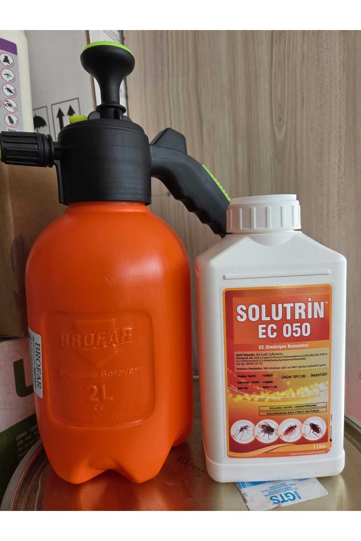 karaoğlan tarım Açık ve Kapalı Alan İlaçlama/Uçan Yürüyen Tüm Haşerelerde Etkili/Solutrin 1Lt /2Lt İlaçlama Pompası