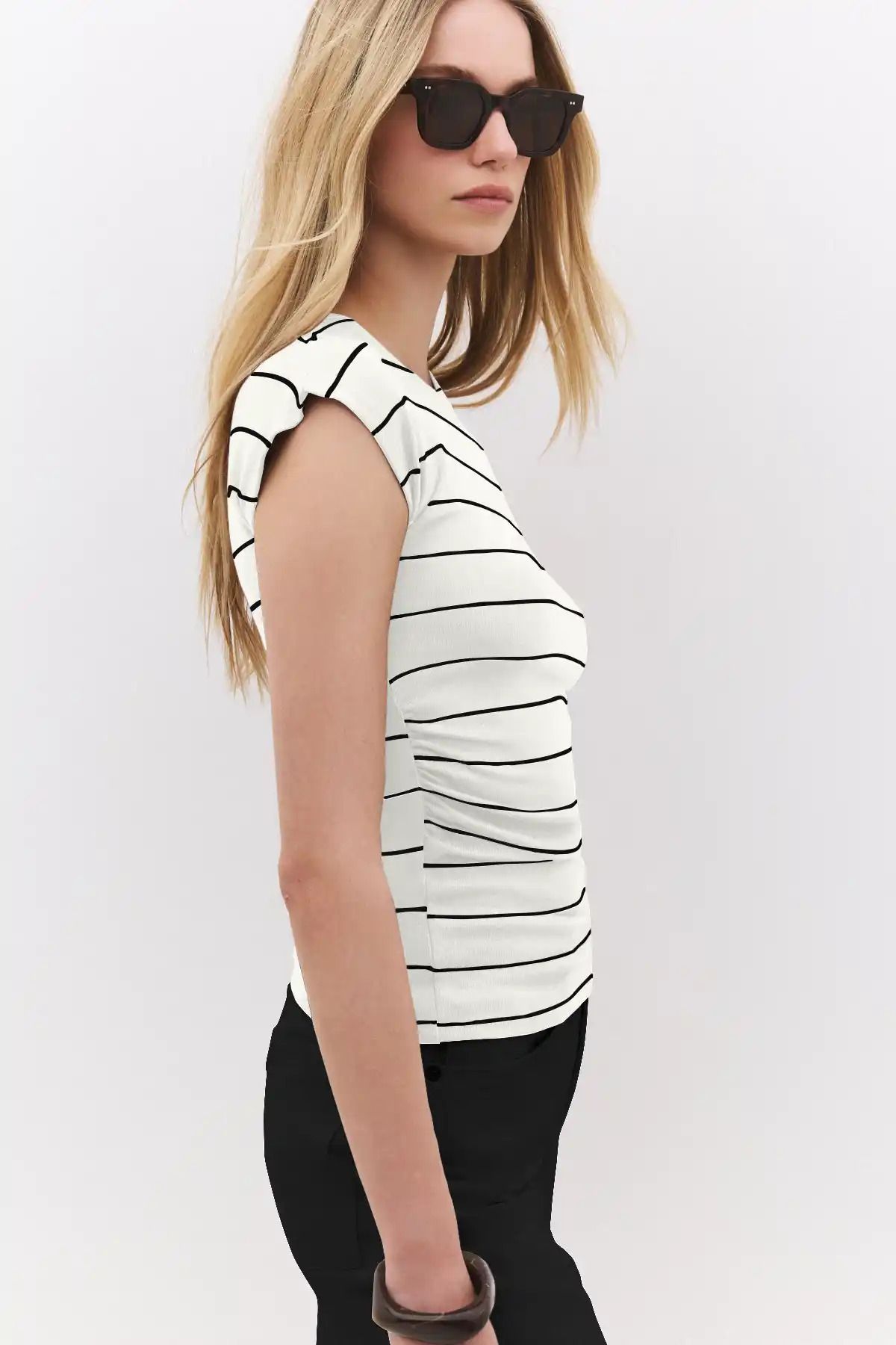 No Matter What Çizgili Basic T-shirt