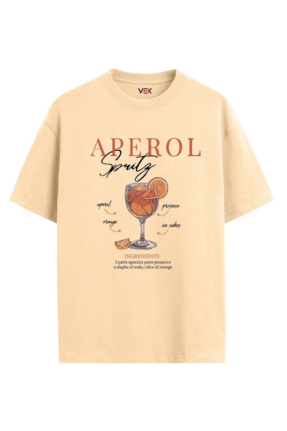 VEK Oversize T-Shirt Aperol Unisex
