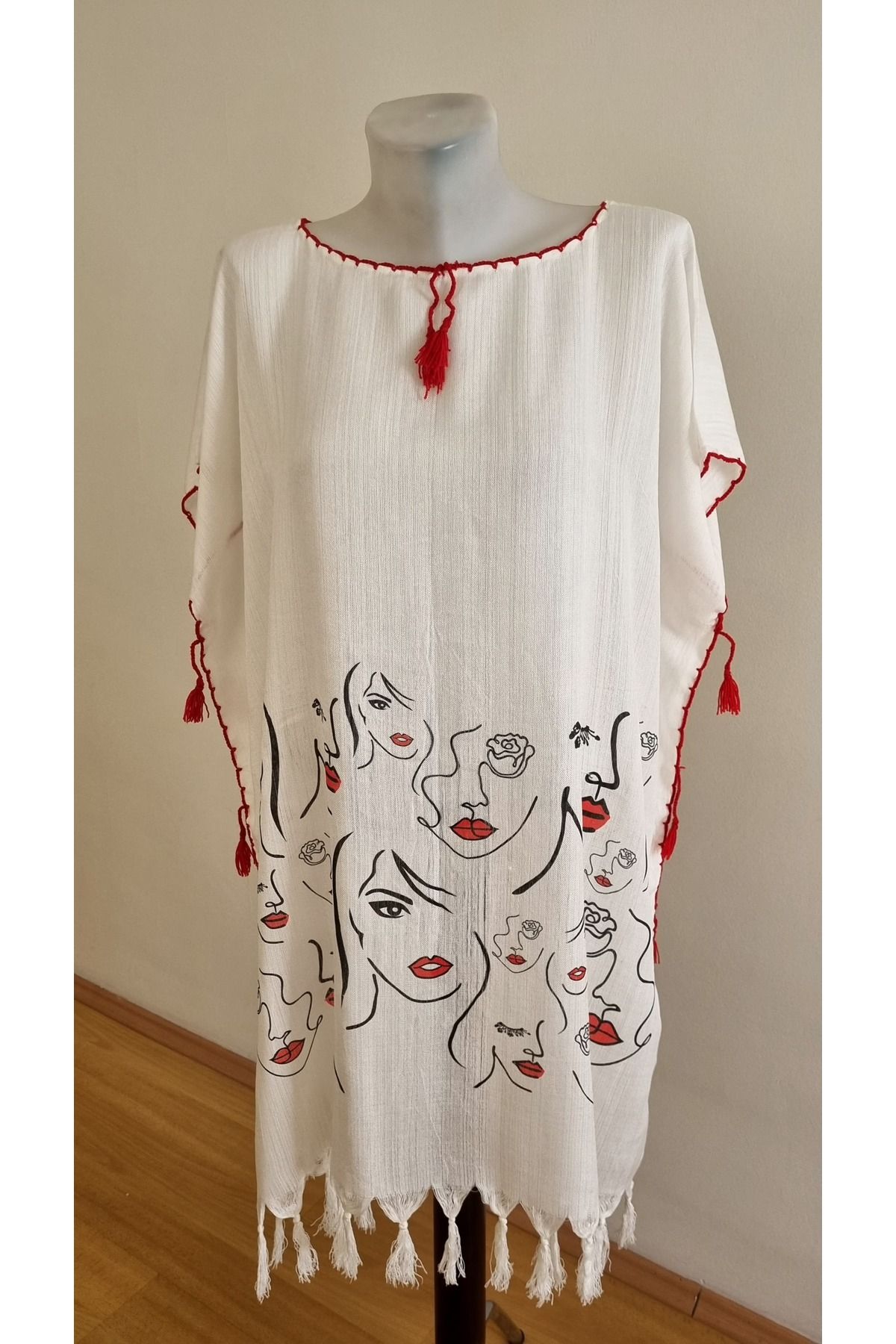 Milenam Otantik Desen Pareo Tunik