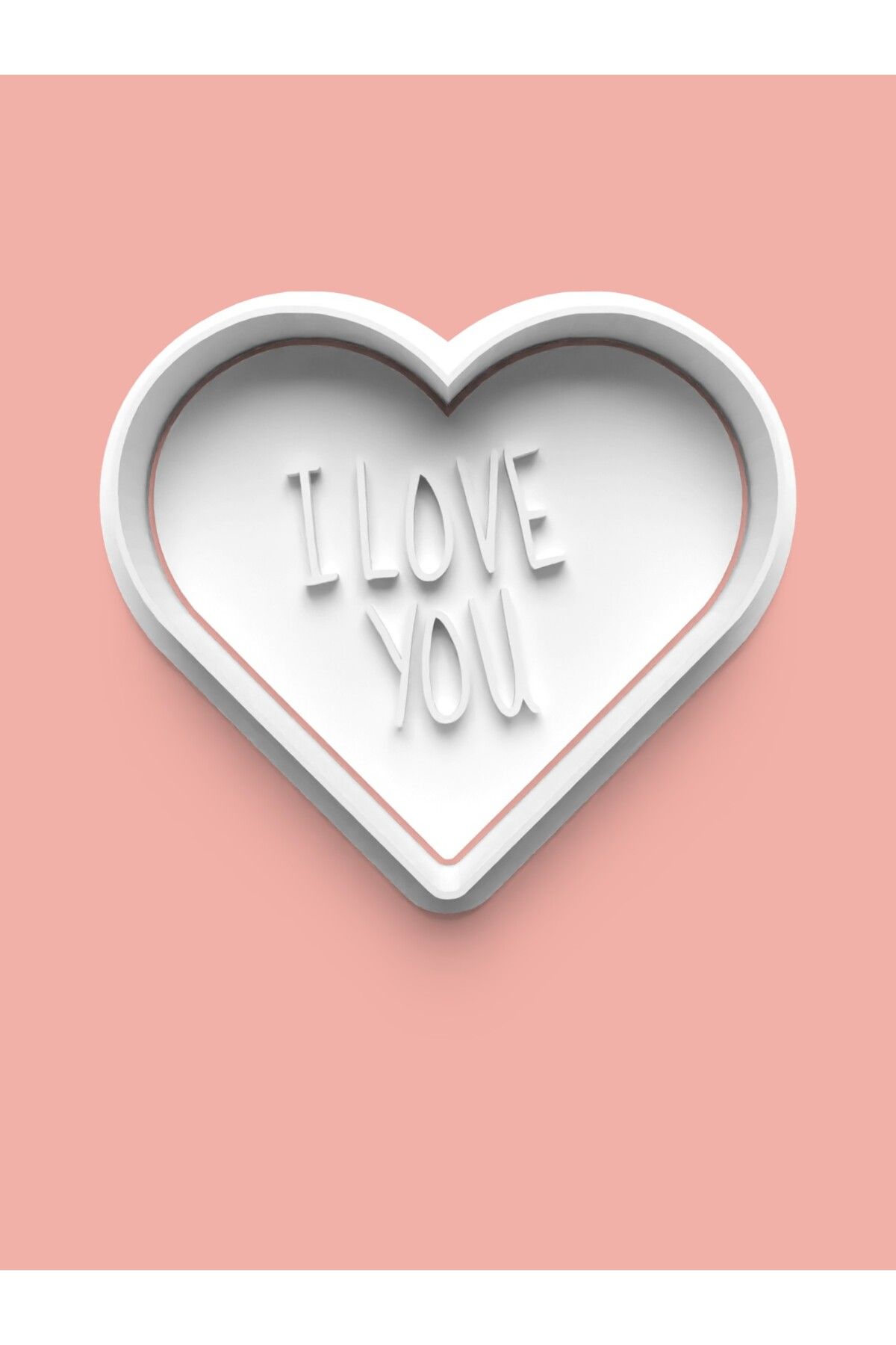 AKTASTORE I Love You Kalp Kurabiye Kalıbı Ve Şeker Hamuru Kalıbı