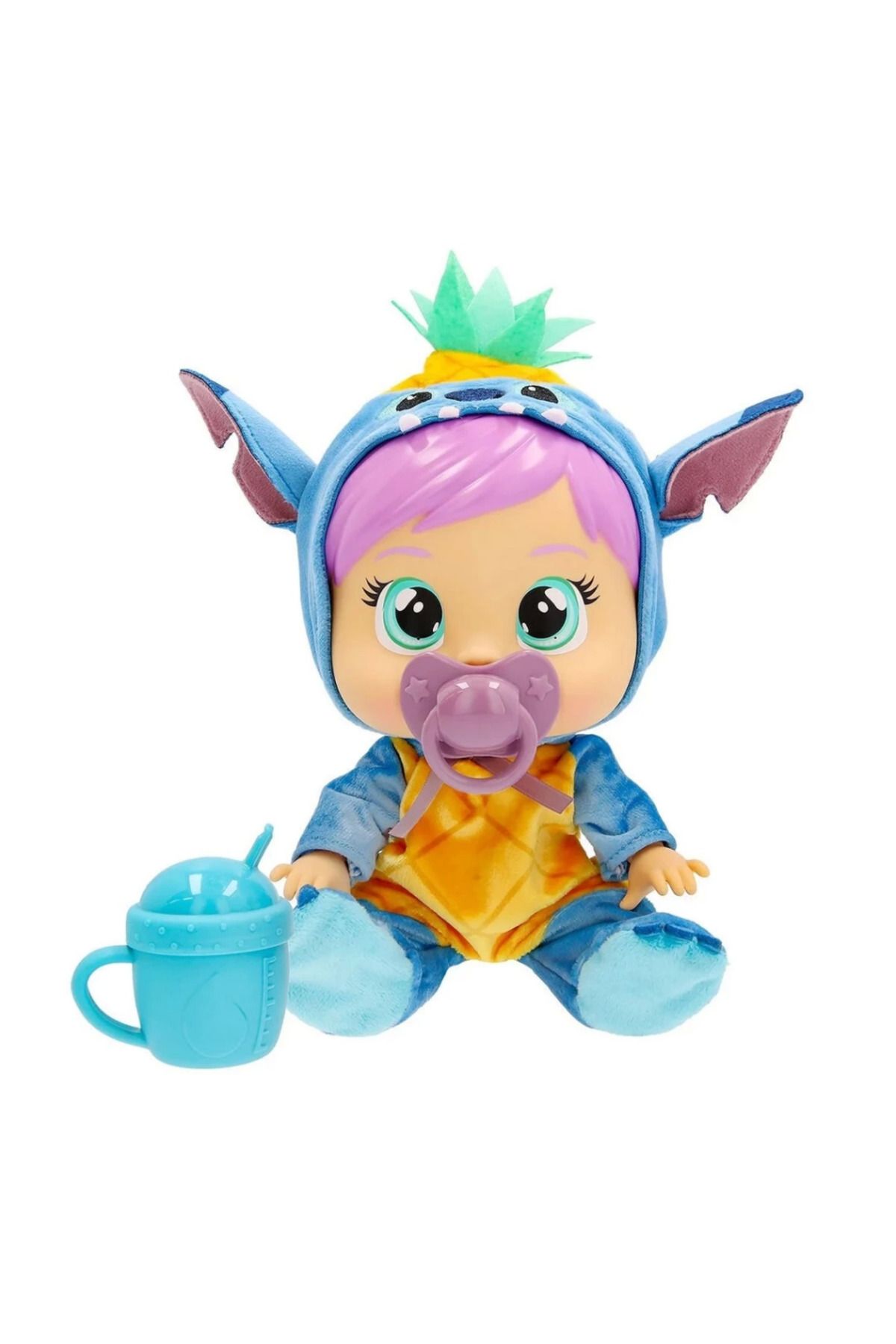 NW NessiWorld Nessiworld Cry Babies Love and Care Stitch Kostümlü Bebek