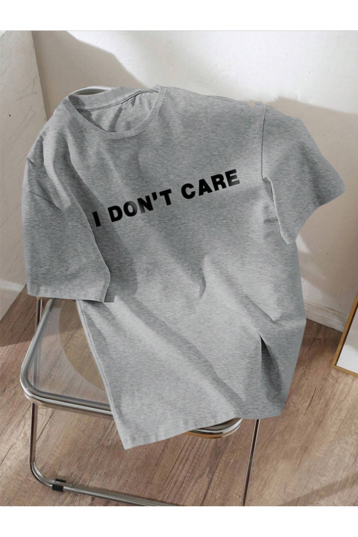 COHERENT Unisex Erkek/Kadın DONT Özel Baskılı Oversize Pamuklu T-Shirt