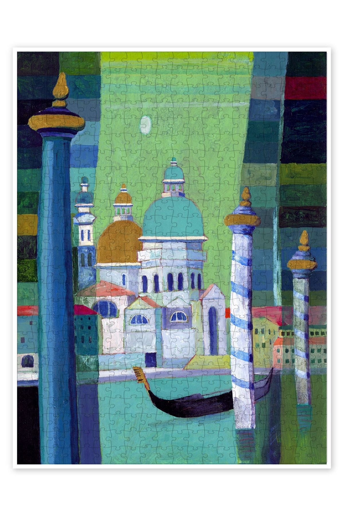 Jeronkarji Venezianische Gondel I 500 Parça Puzzle Yapboz Şehir Manzara Temalı Hobilik