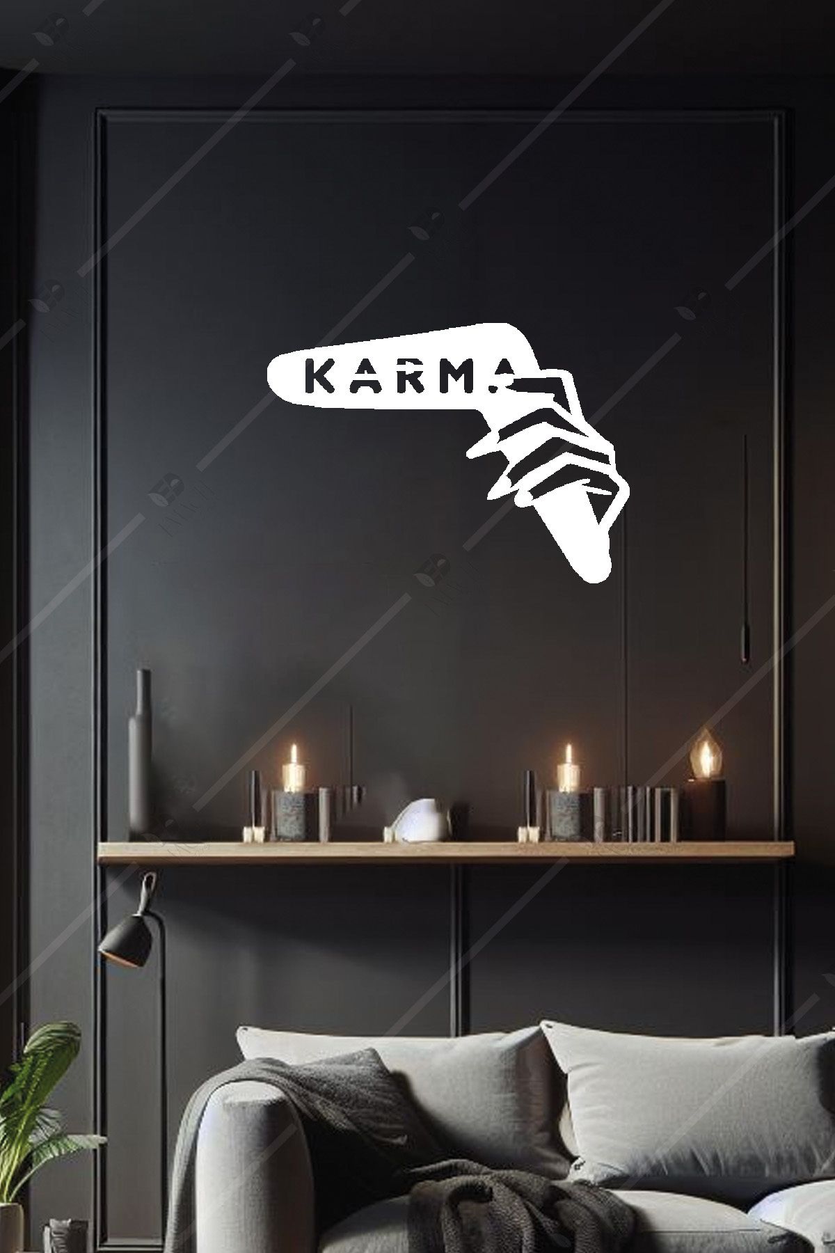 Emach Dizayn Karma Yasası Ahşap Duvar Dekorasyonu