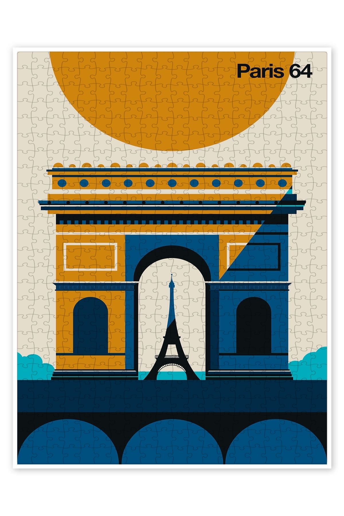 Jeronkarji Paris 64 500 Parça Puzzle Yapboz Şehir Manzara Temalı Hobilik
