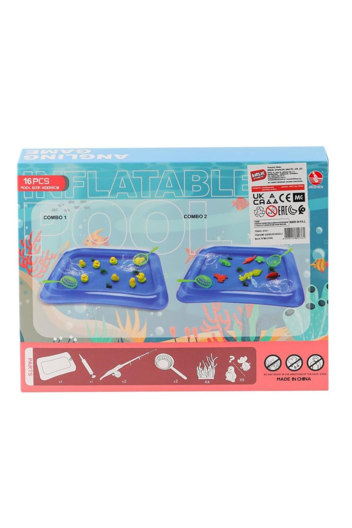 NW NessiWorld Nessiworld 8159-1 Şişebilen Havuzlu Balık Tutma Oyunu -Birliktoys