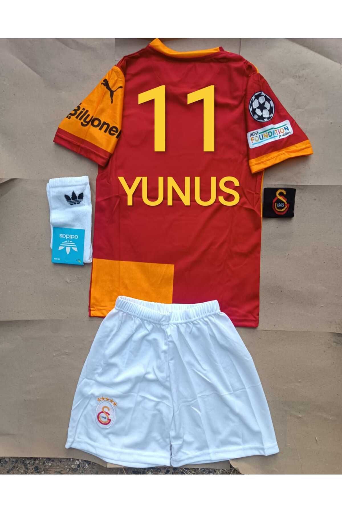 Marka Extra GALAtAsArA'y- 5 YILDIZLI 2024.2025 ÇOCUK Futbol Forması YUNUS 11 PARÇALI 4.LÜ SET