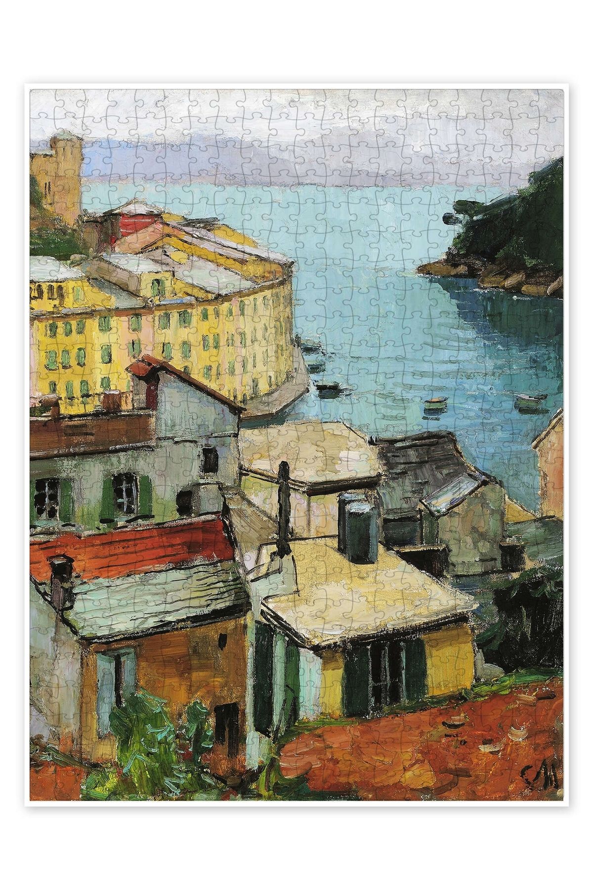 Jeronkarji Portofino 500 Parça Puzzle Yapboz Şehir Manzara Temalı Hobilik
