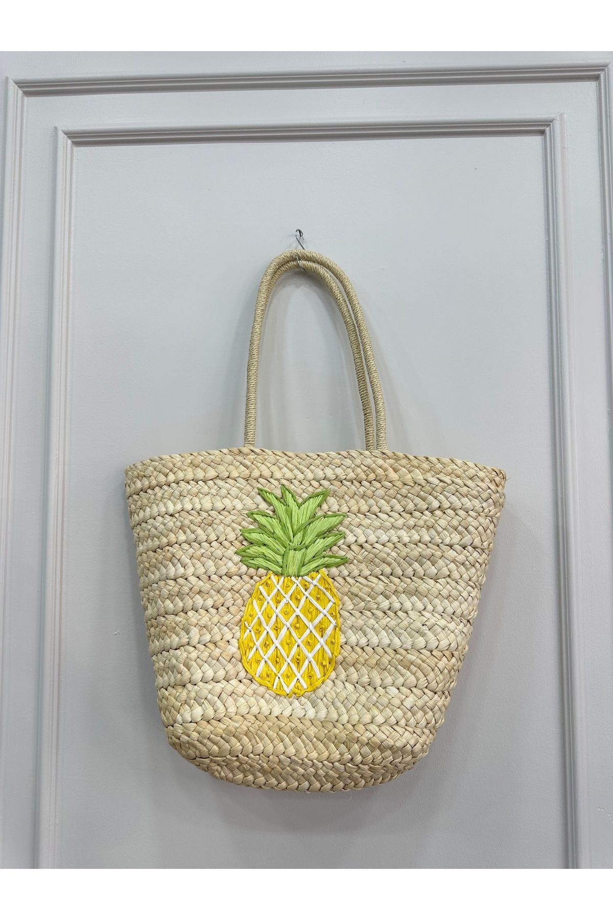 LOVE Ananas kadın plaj çantası