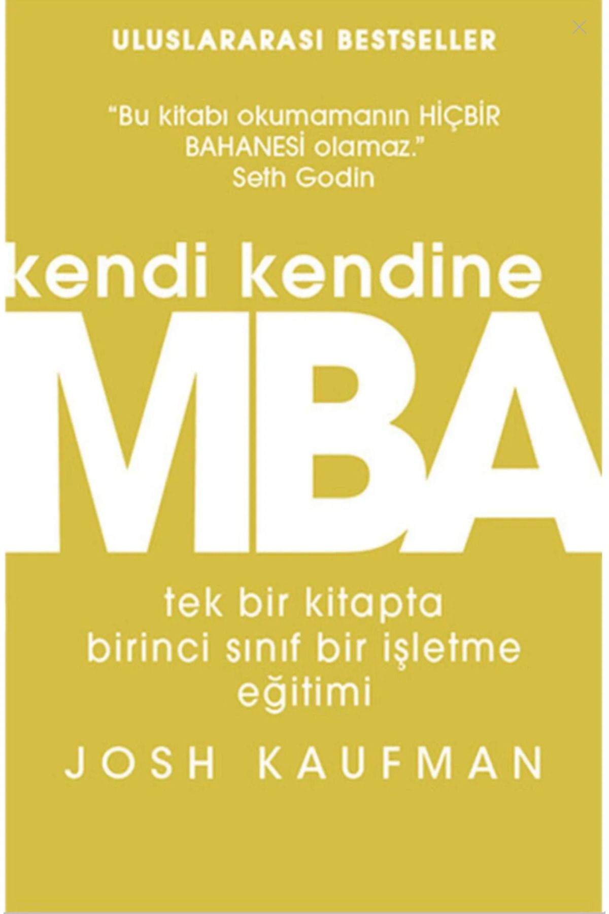 Bloomsbury Kendi Kendine MBA - Josh Kaufman