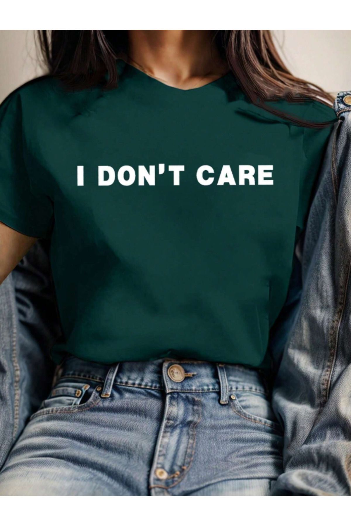 COHERENT Unisex Erkek/Kadın DONT Özel Baskılı Oversize Pamuklu T-Shirt