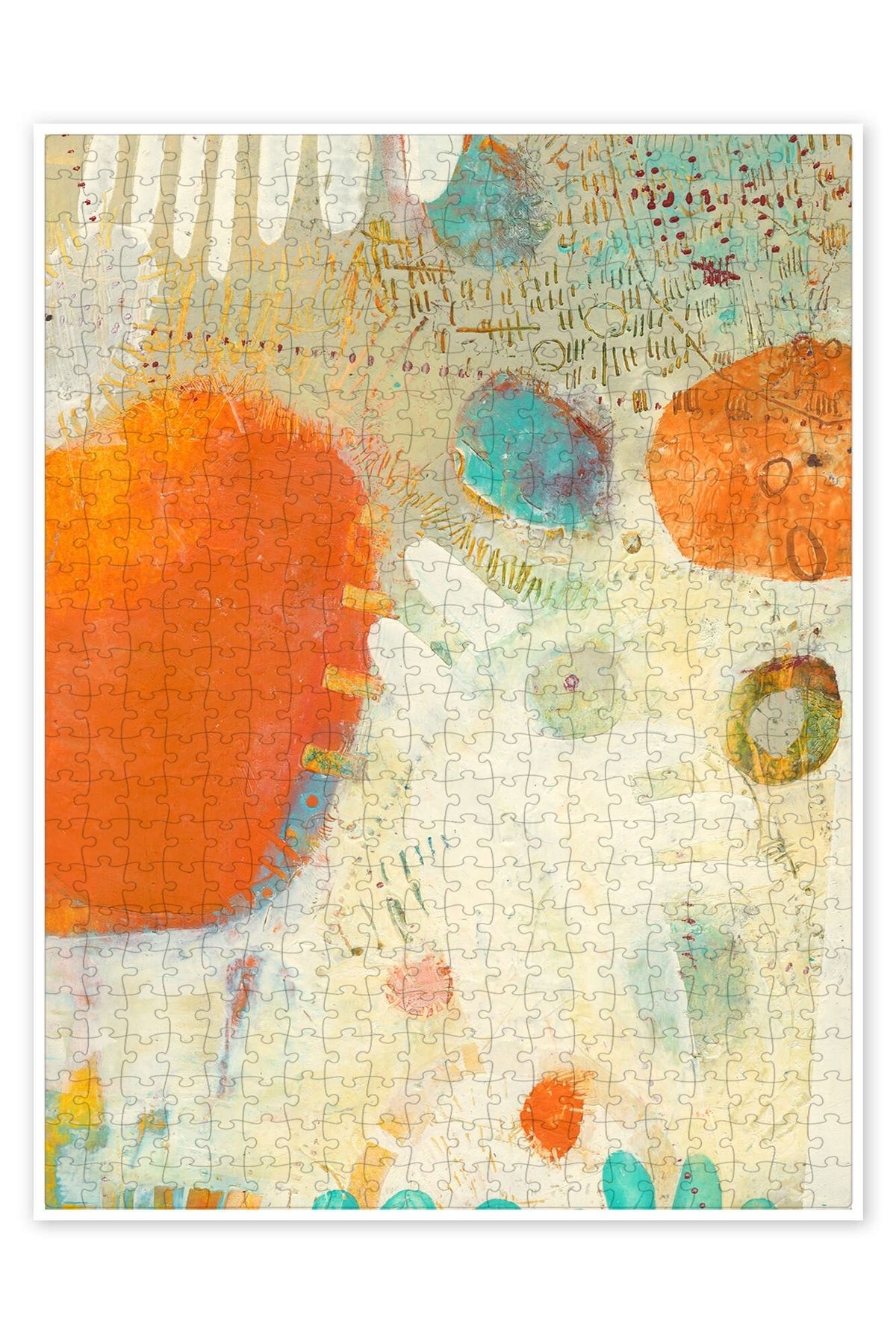 Jeronkarji Phenix I 500 Parça Puzzle Yapboz Bohem Soyut Sanat Temalı